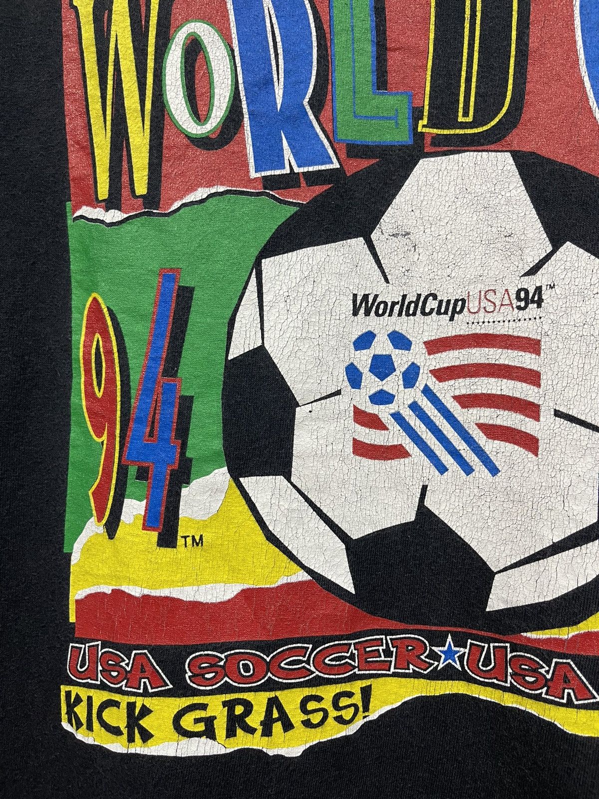 Rap Tees × Vintage Vintage 94 World Cup Team Usa 90s Shirt Size US XL / EU 56 / 4 - 4 Thumbnail