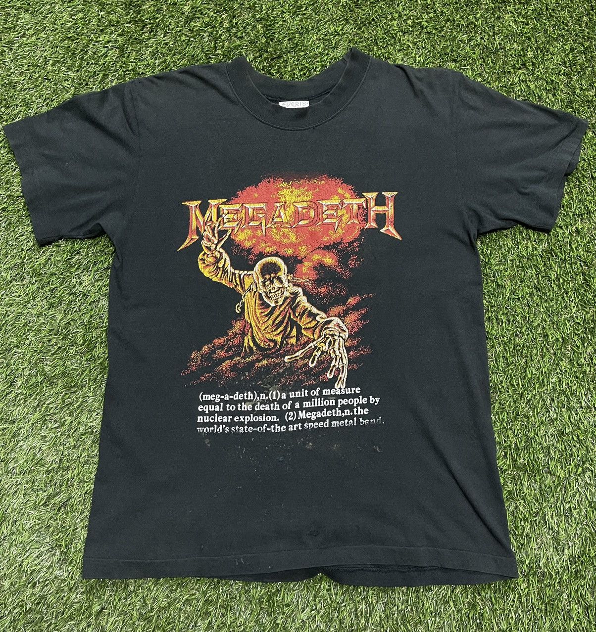 Band Tees × Megadeth × Very Rare RARE 1992 Vintage Megadeth