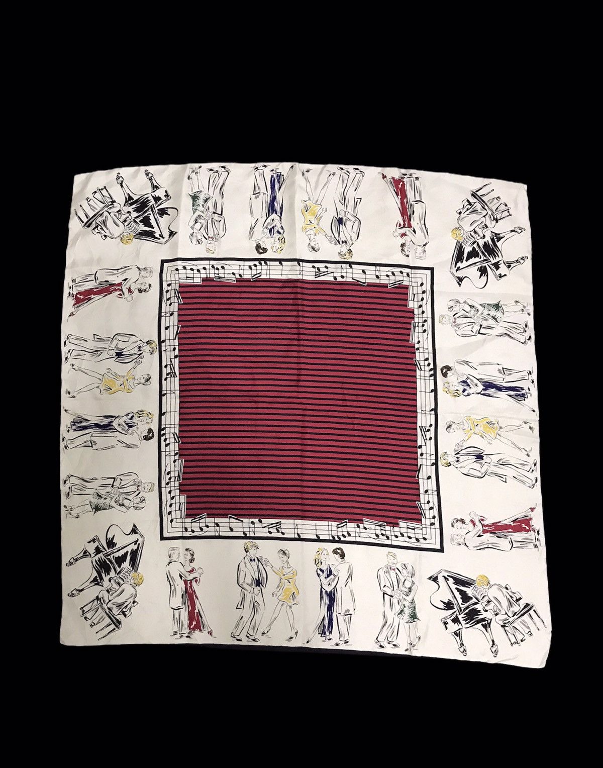 Other Scarf Musician Notes Art Design Printed Screen Size ONE SIZE - 2 Thumbnail