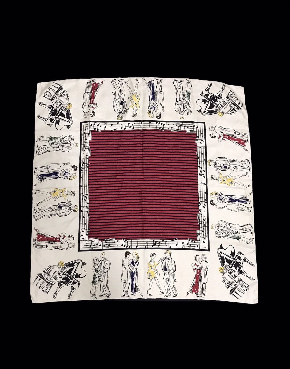 Other Scarf Musician Notes Art Design Printed Screen Size ONE SIZE - 3 Thumbnail