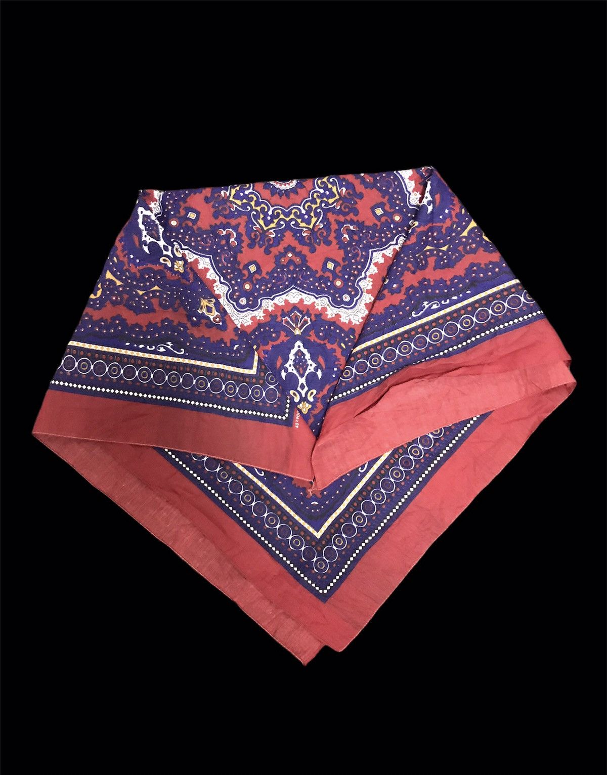 Other Vtg USA Abstract Floral Scarf Pocket Square Printed Screen Size ONE SIZE - 1 Thumbnail