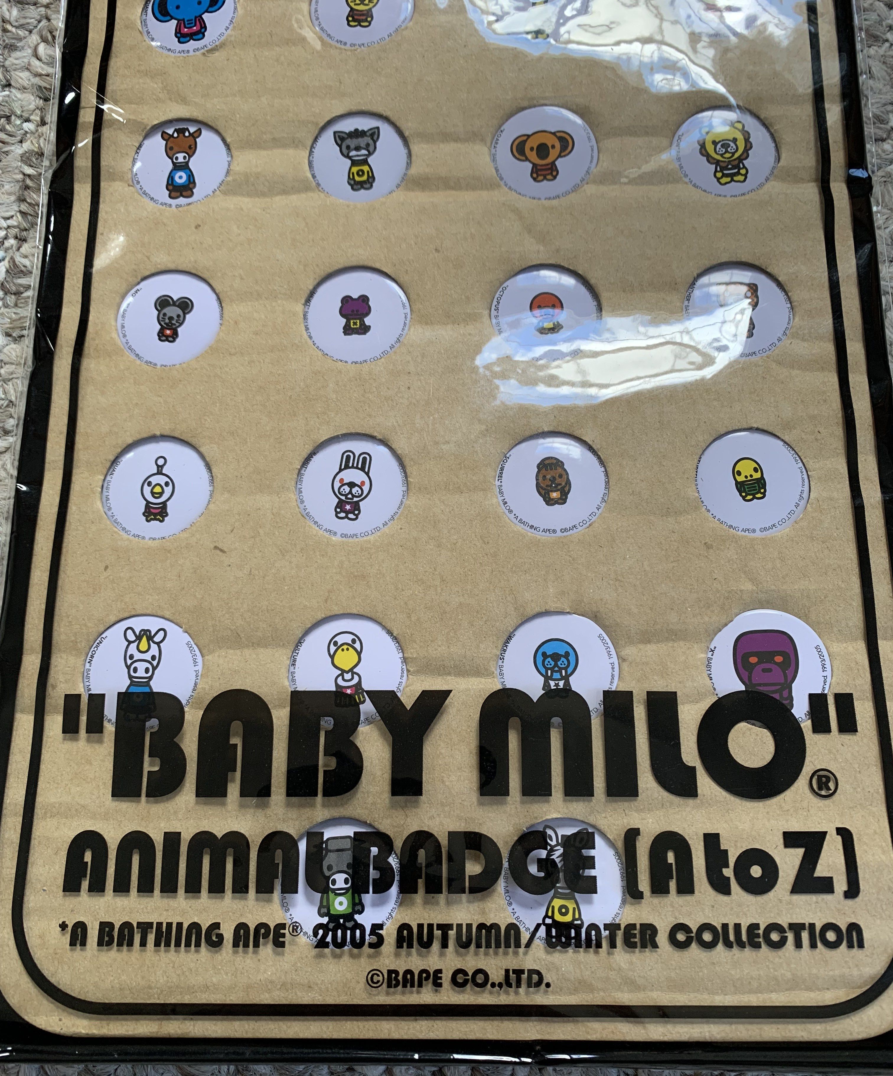 Bape NEW 2005 Bape Baby Milo Animal Pin Buttons Size ONE SIZE - 2 Thumbnail