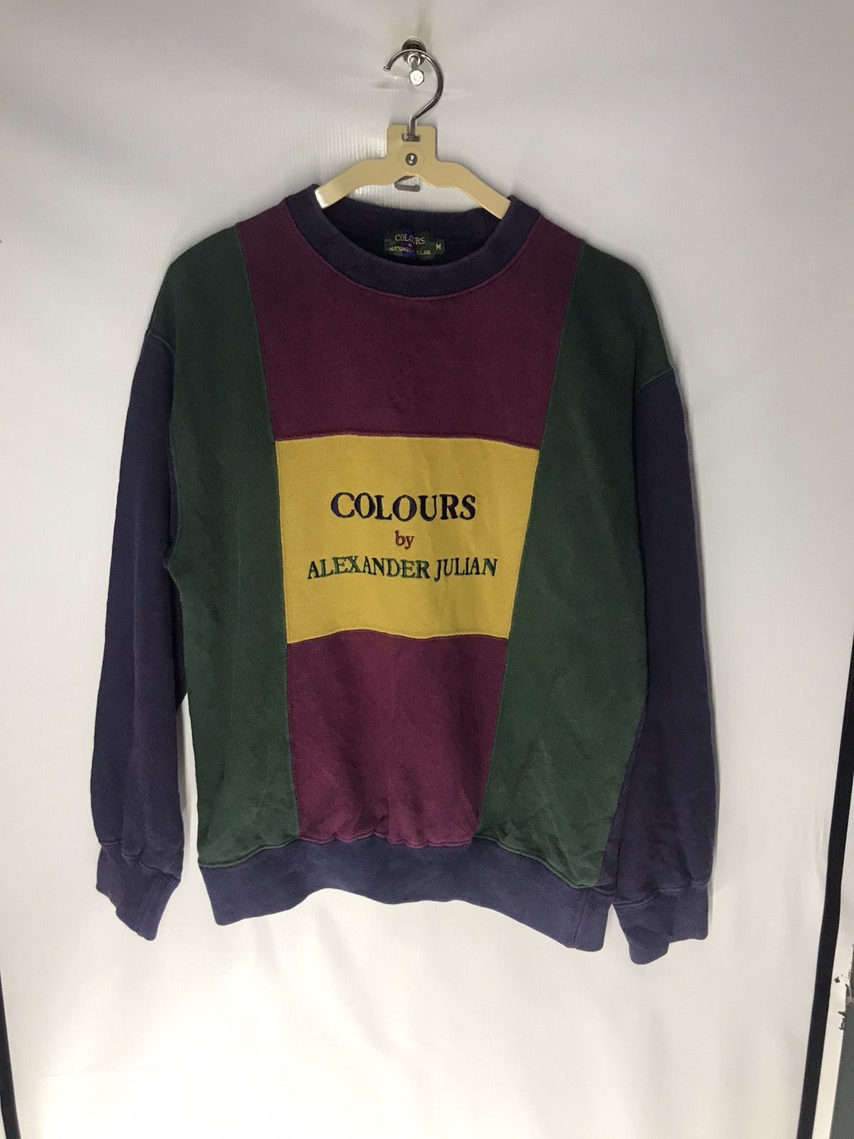 Alexander Julian × Designer Alexander Julian pactwork multicolor spellout sweatshirt Size US M / EU 48-50 / 2 - 7 Thumbnail