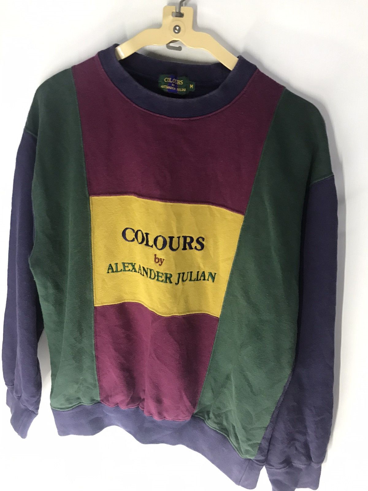 Alexander Julian × Designer Alexander Julian pactwork multicolor spellout sweatshirt Size US M / EU 48-50 / 2 - 5 Thumbnail