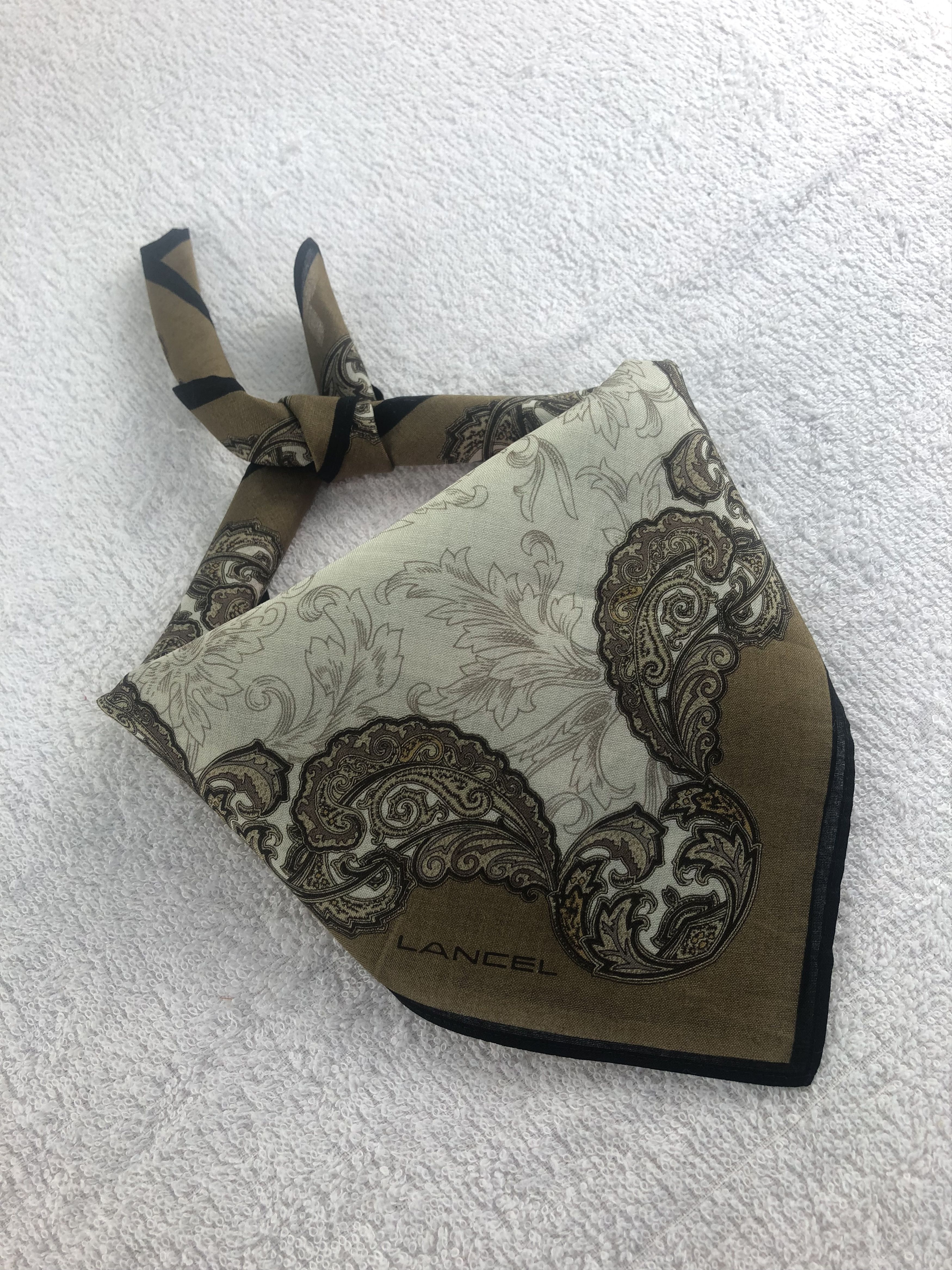 Lancel Lancel Handkerchief / Bandana / Neckerchief C261 Size ONE SIZE - 1 Thumbnail