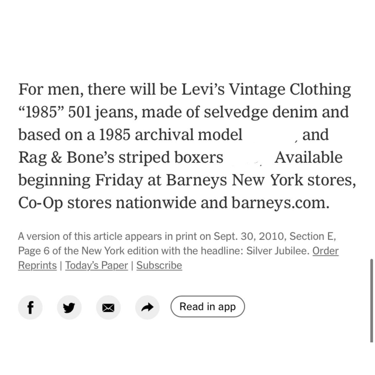 Levi's LEVI’S VINTAGE “1985” 501XX ARCHIVAL MODEL SELVEDGE JEANS Size US 34 / EU 50 - 24 Thumbnail