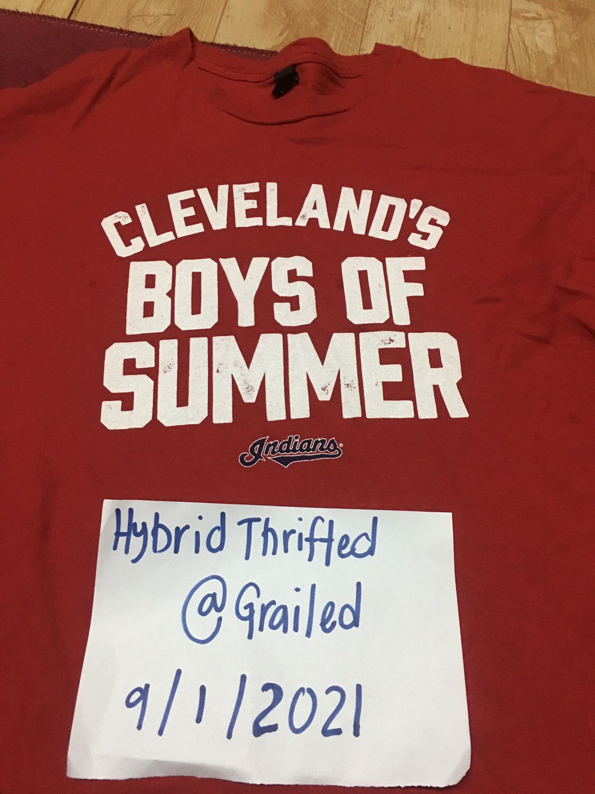 American Apparel CLEVELAND’S INDIANS FOOTBALL TSHIRT Size US XL / EU 56 / 4 - 11 Thumbnail