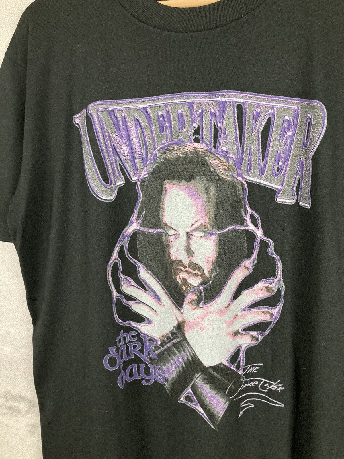 Vintage × WWE Vintage Rare 90s The Undertaker WWE Graphic Tee WWF Size US L / EU 52-54 / 3 - 3 Thumbnail