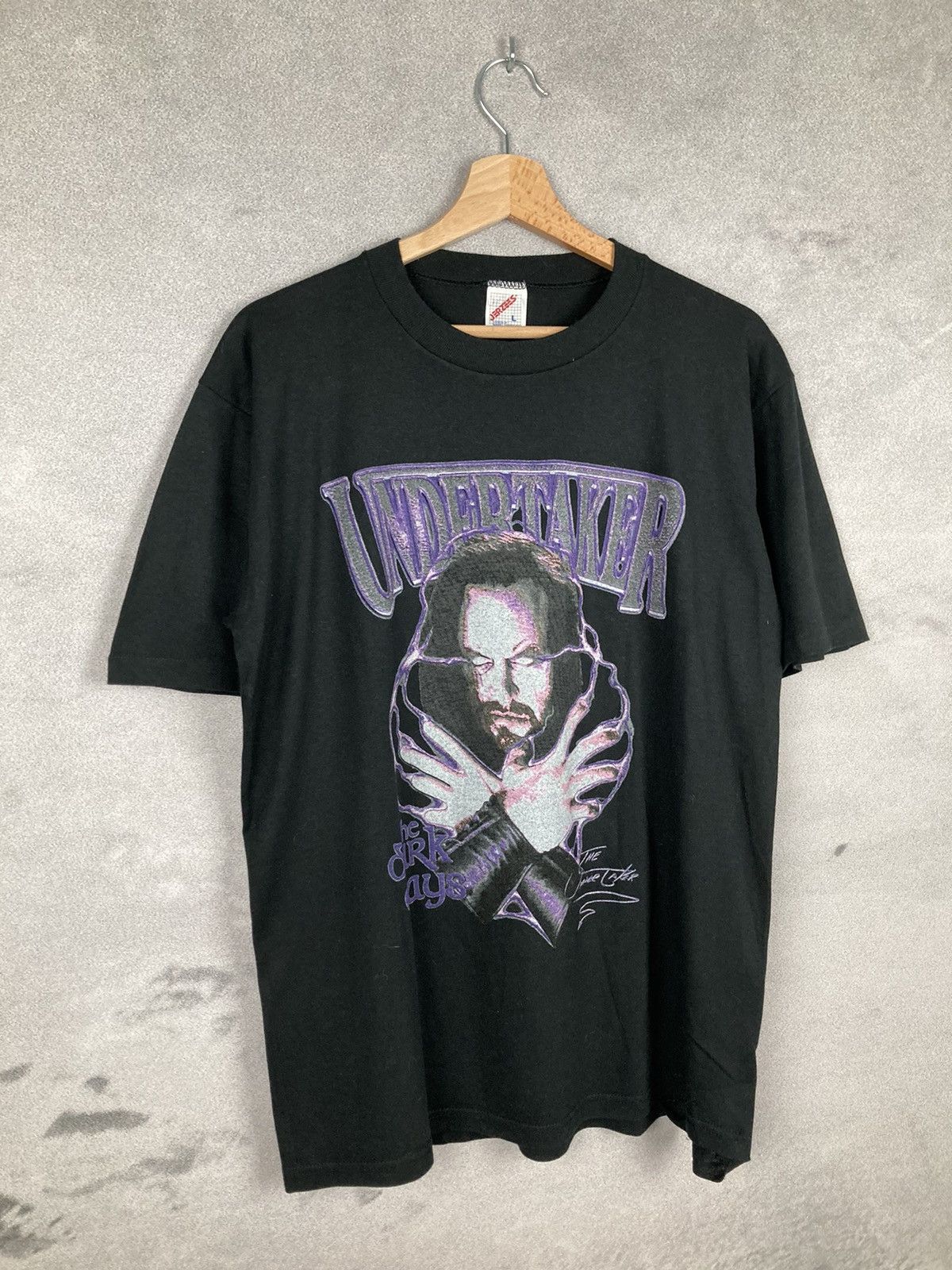 Vintage × WWE Vintage Rare 90s The Undertaker WWE Graphic Tee WWF Size US L / EU 52-54 / 3 - 4 Thumbnail