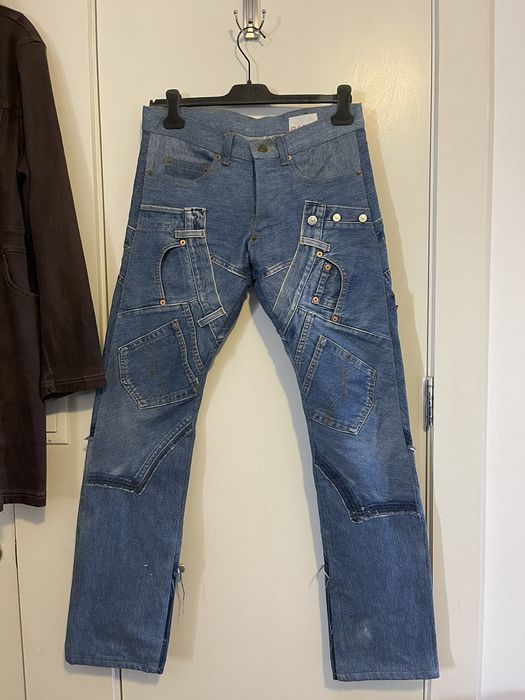 20471120 20471120 paper recycle denim rebuild pants | Grailed