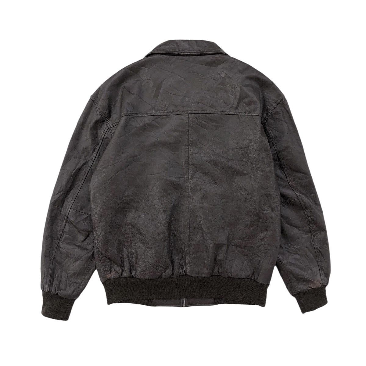 Vintage 🔥Vintage 90s Mac Hope Cow Leather Bomber Jacket Size US L / EU 52-54 / 3 - 13 Thumbnail