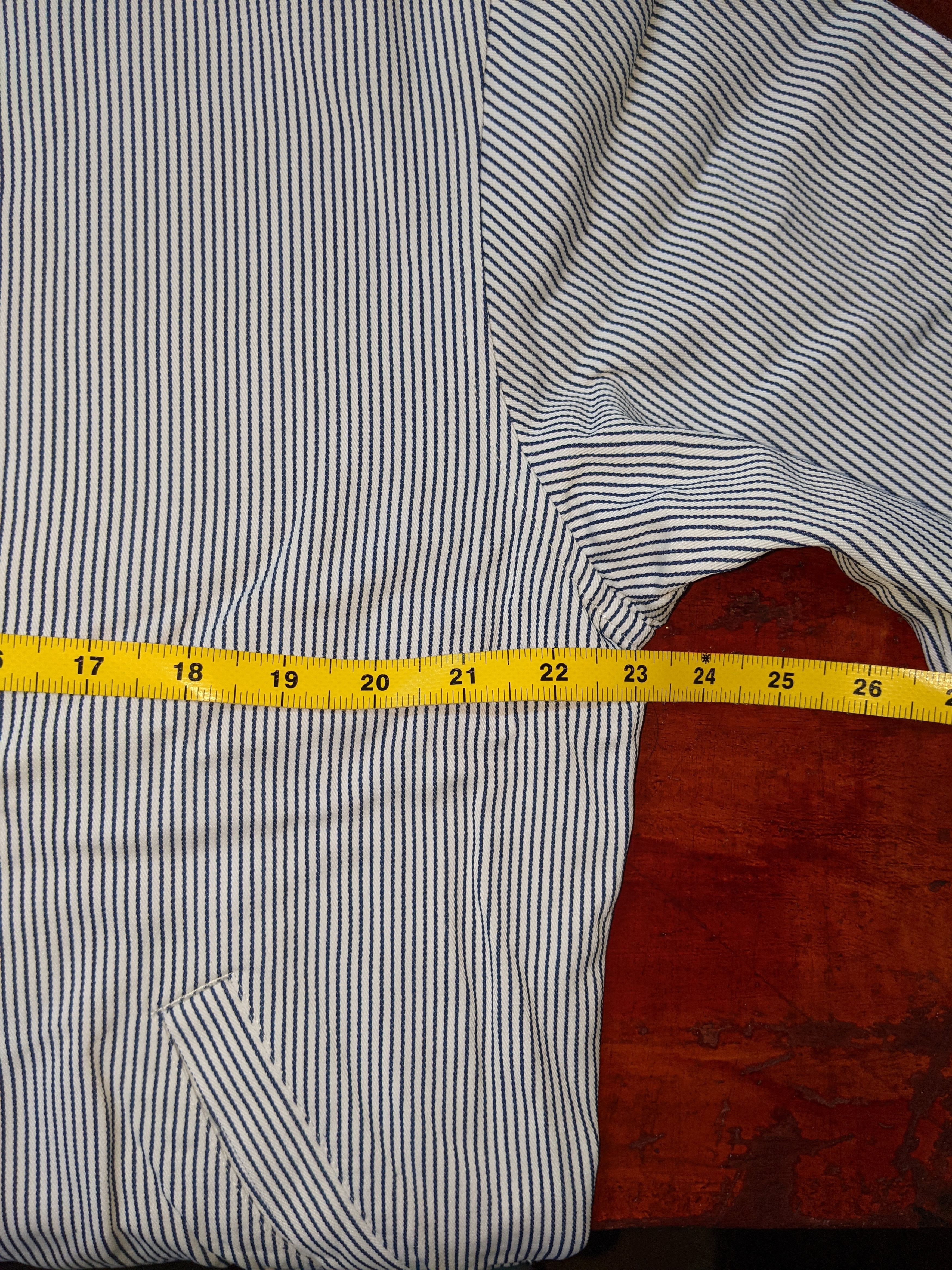 Comme des Garcons × Comme des Garcons Homme Plus × Designer Vintage Comme des Garcons Hickory Button Ups Shirt Size US M / EU 48-50 / 2 - 10 Thumbnail