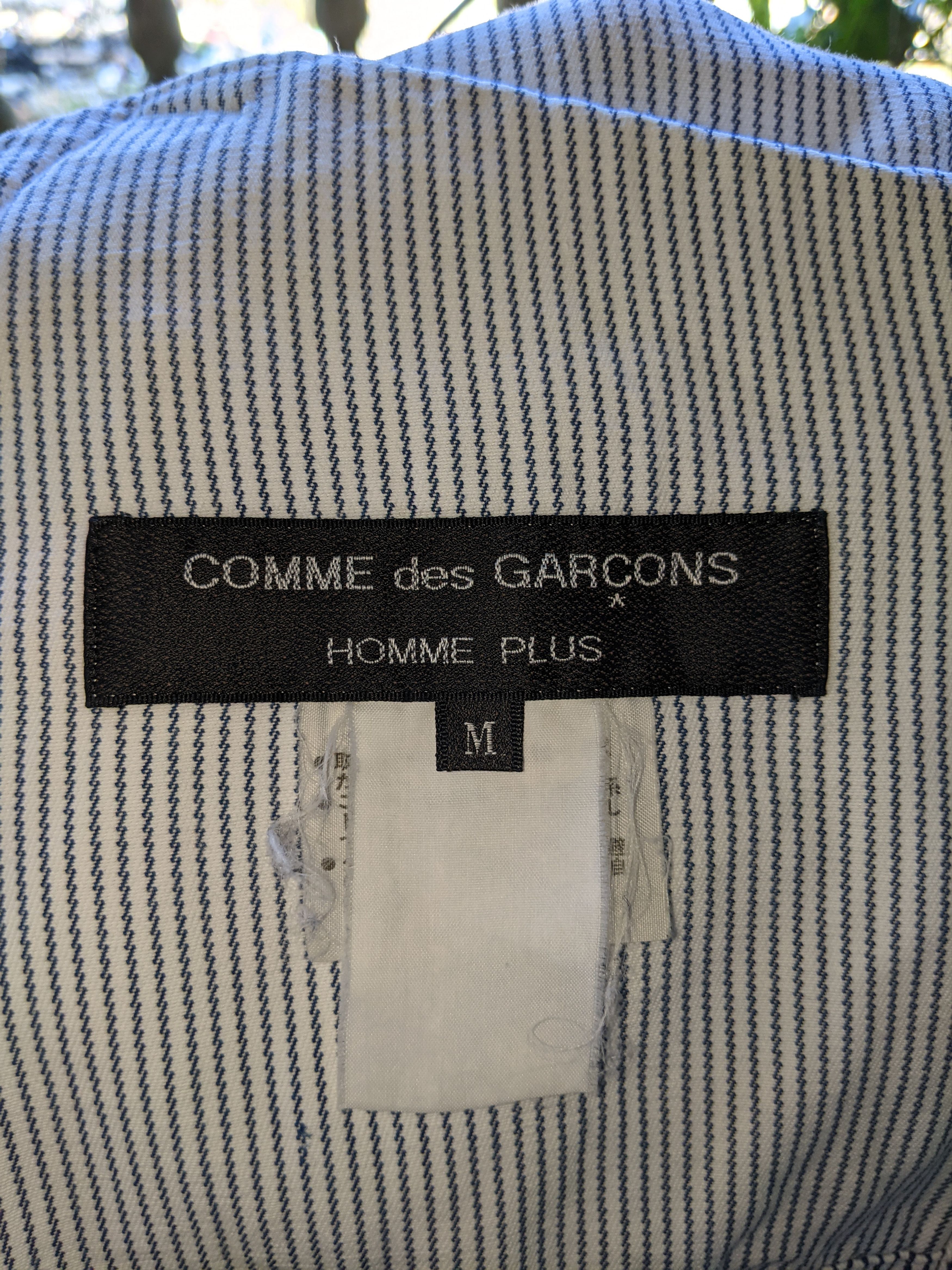 Comme des Garcons × Comme des Garcons Homme Plus × Designer Vintage Comme des Garcons Hickory Button Ups Shirt Size US M / EU 48-50 / 2 - 7 Thumbnail