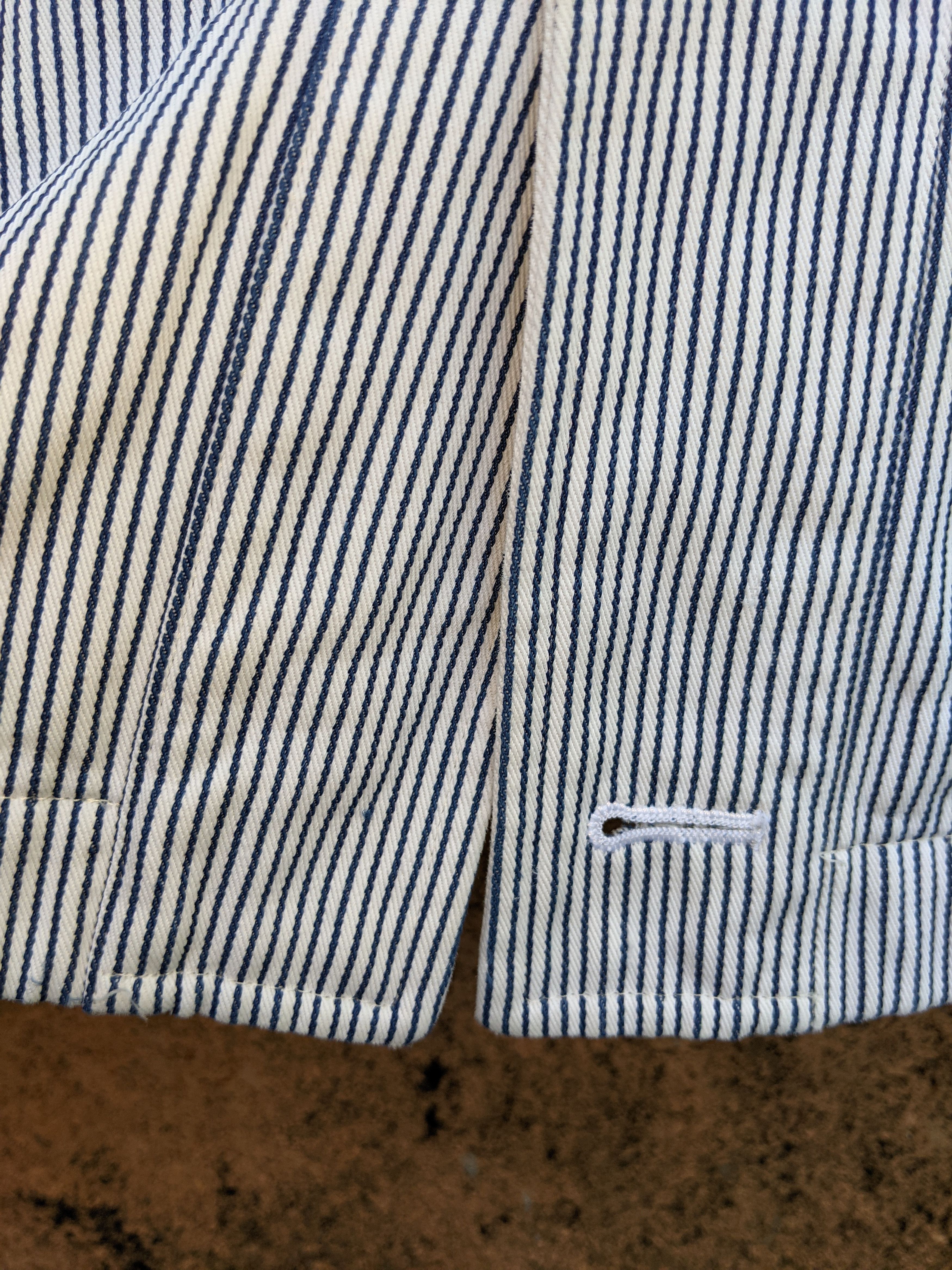 Comme des Garcons × Comme des Garcons Homme Plus × Designer Vintage Comme des Garcons Hickory Button Ups Shirt Size US M / EU 48-50 / 2 - 5 Thumbnail