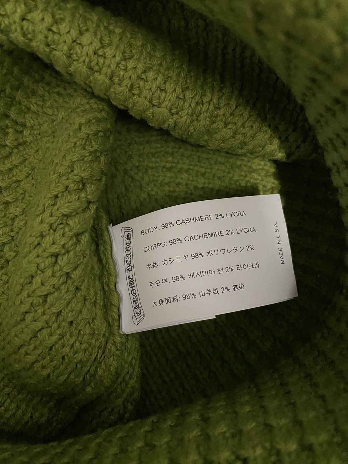Chrome Hearts Hit & Run Cashmere Beanie Size ONE SIZE - 3 Thumbnail