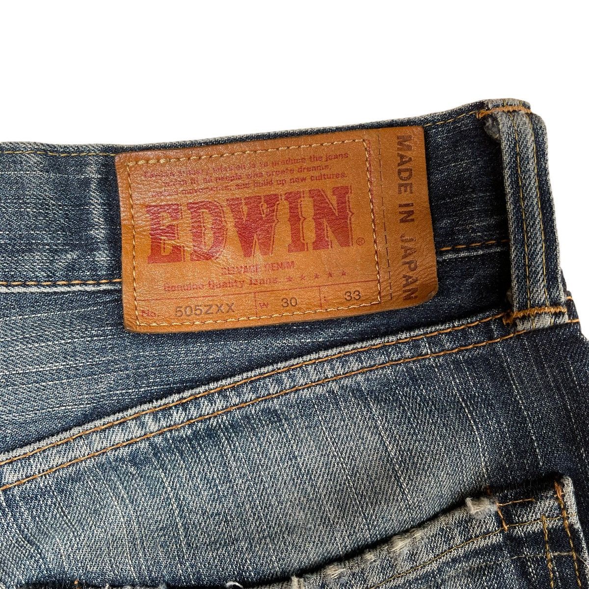 Edwin Vintage Edwin 505 ZX Selvedge Redline Jeans W 31 Size US 31 - 13 Thumbnail
