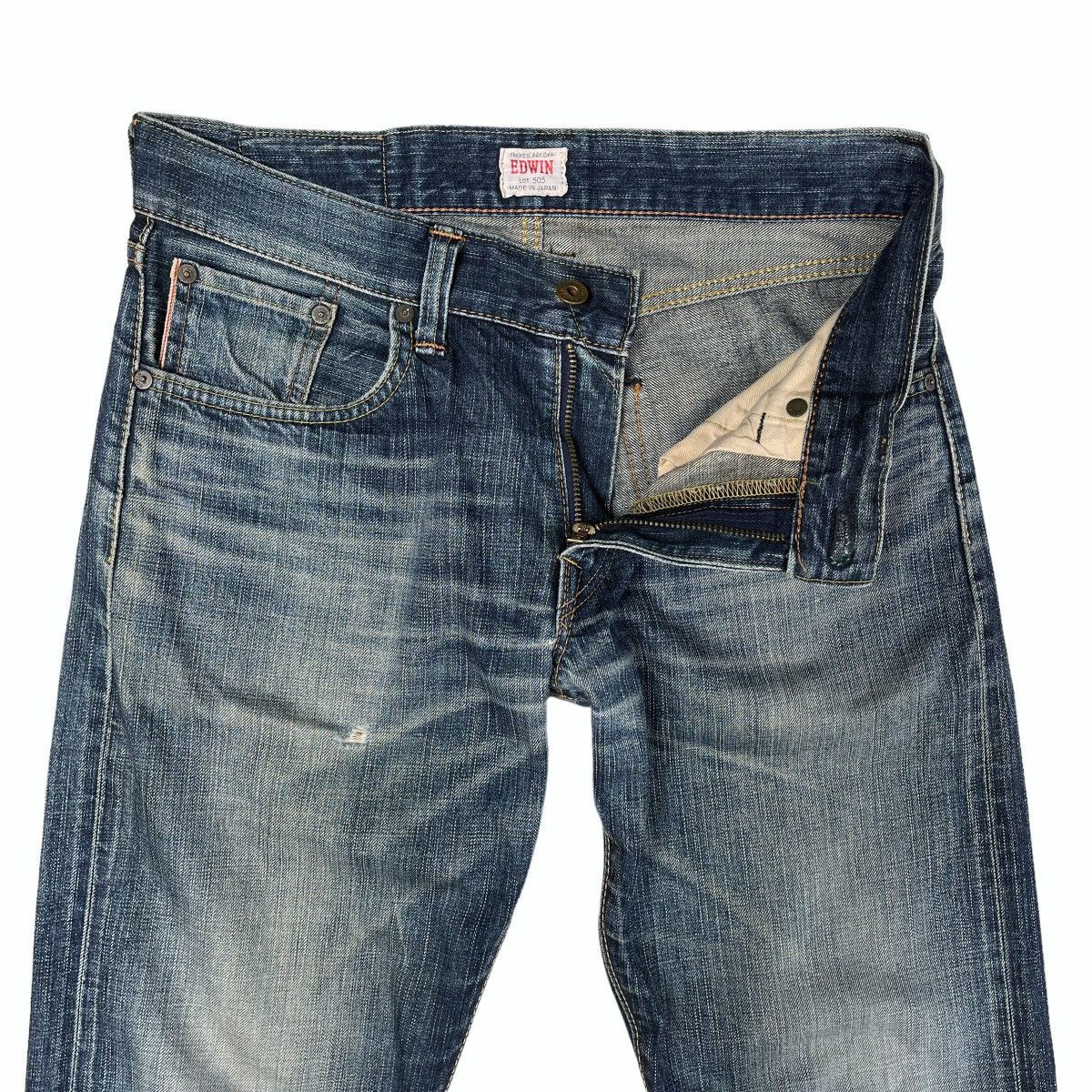 Edwin Vintage Edwin 505 ZX Selvedge Redline Jeans W 31 Size US 31 - 7 Thumbnail