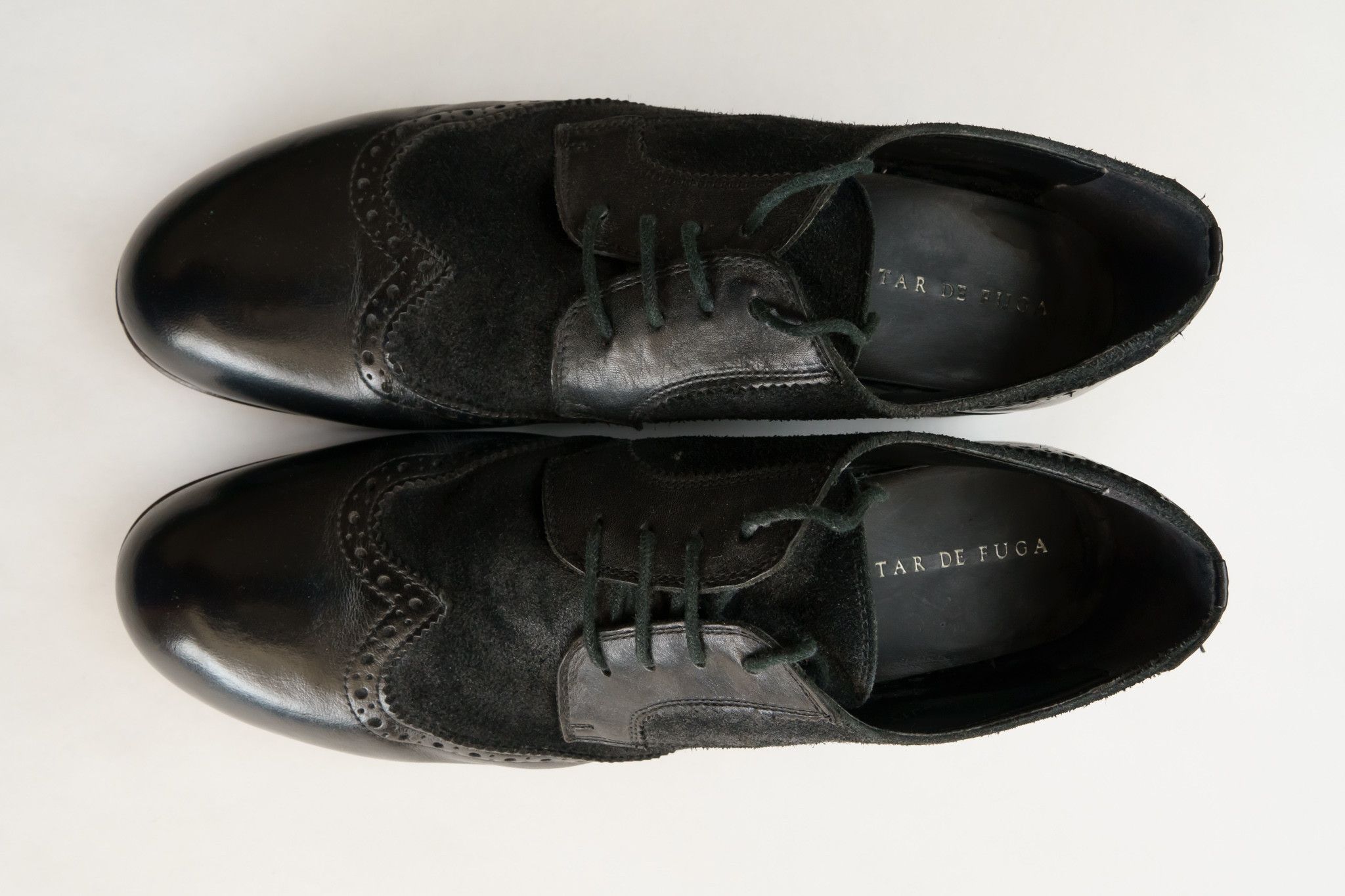 GOSTAR DE FUGA FW12 Made in Japan Mixed Leather Brogues Size US 10 / EU 43 - 4 Thumbnail