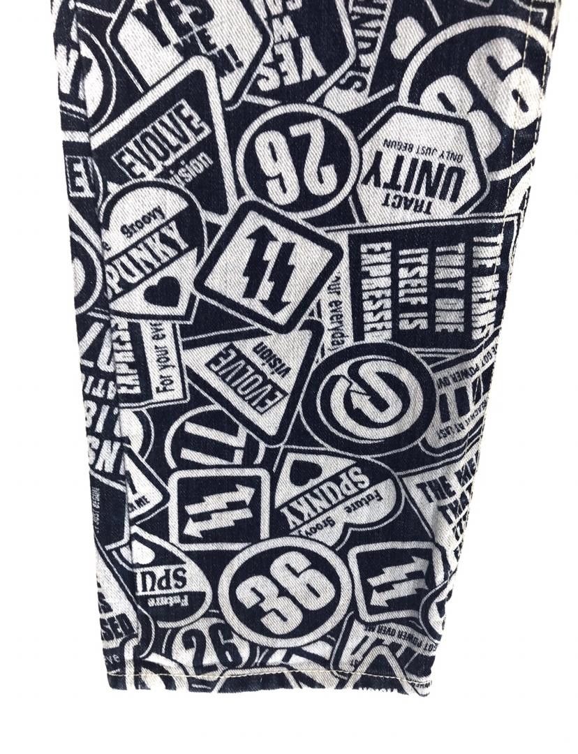 Hysteric Glamour × Undercover Japanese Brand Co&Lu All Over Print Signboard Denim Jeans Size US 30 / EU 46 - 5 Thumbnail