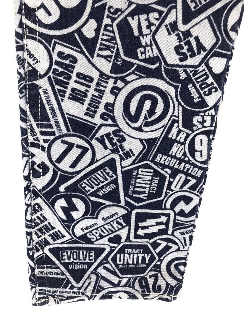 Hysteric Glamour × Undercover Japanese Brand Co&Lu All Over Print Signboard Denim Jeans Size US 30 / EU 46 - 6 Thumbnail