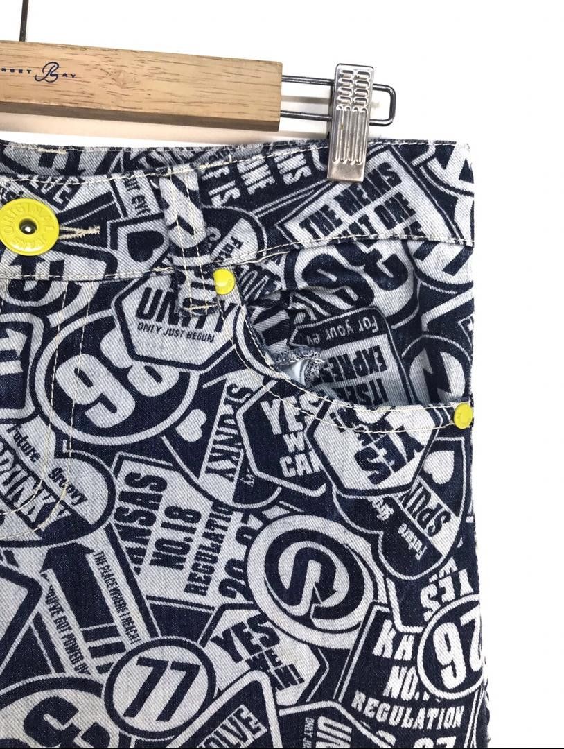 Hysteric Glamour × Undercover Japanese Brand Co&Lu All Over Print Signboard Denim Jeans Size US 30 / EU 46 - 3 Thumbnail