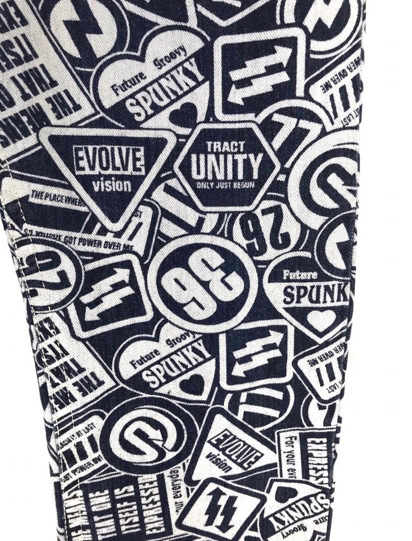 Hysteric Glamour × Undercover Japanese Brand Co&Lu All Over Print Signboard Denim Jeans Size US 30 / EU 46 - 4 Thumbnail