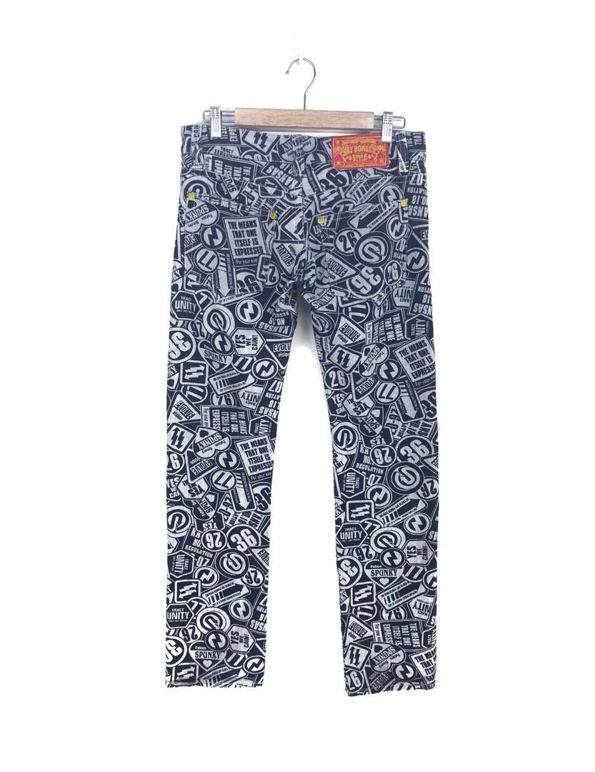 Hysteric Glamour × Undercover Japanese Brand Co&Lu All Over Print Signboard Denim Jeans Size US 30 / EU 46 - 7 Thumbnail