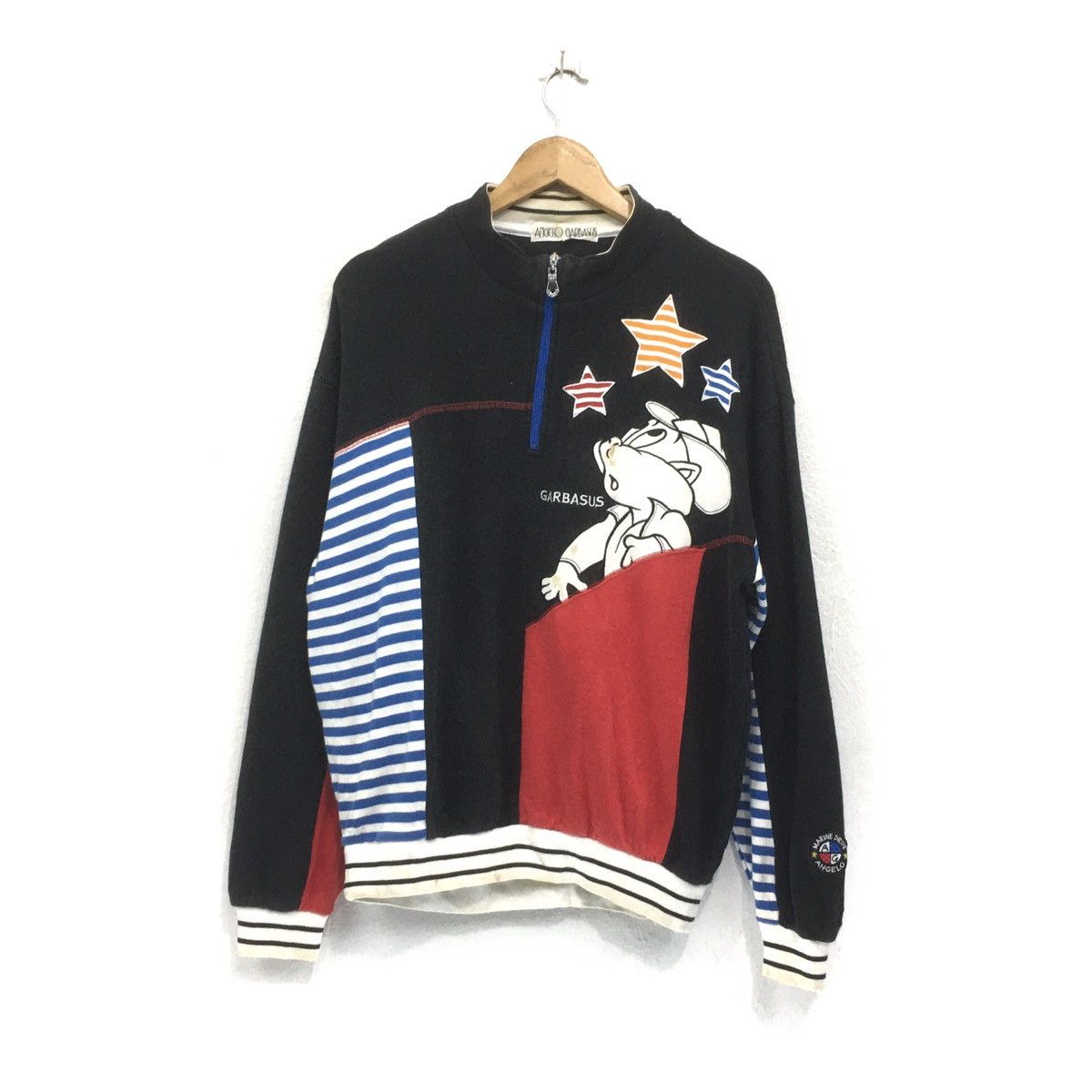 Designer × Japanese Brand Vintage Angelo Garbasus Mouse @ Star Design Sweatshirt Size US M / EU 48-50 / 2 - 1 Thumbnail