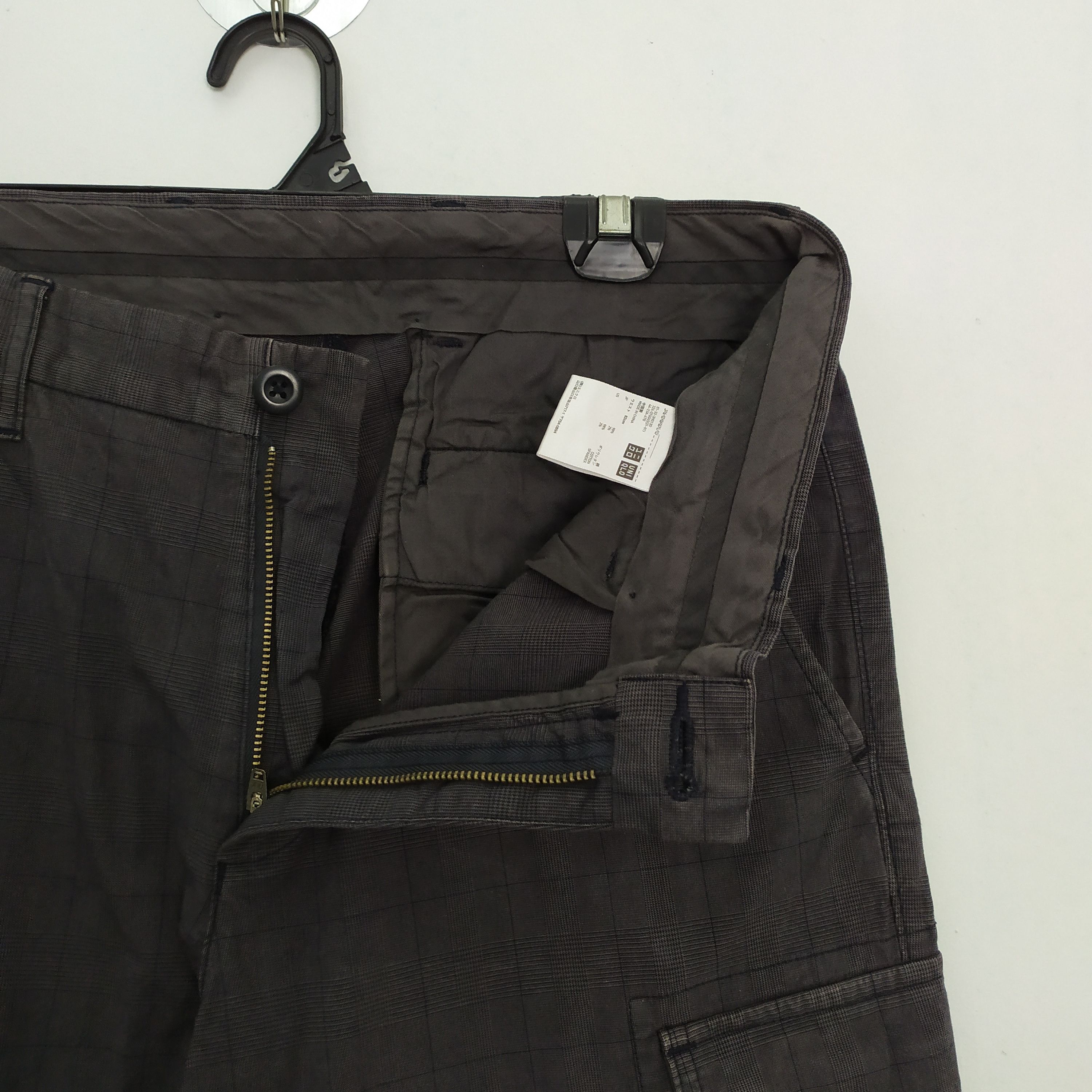 Flannel × Japanese Brand × Vintage JAPAN BRAND FADED BLACK CHEKERED CARGO PANTS Size US 32 / EU 48 - 2 Thumbnail