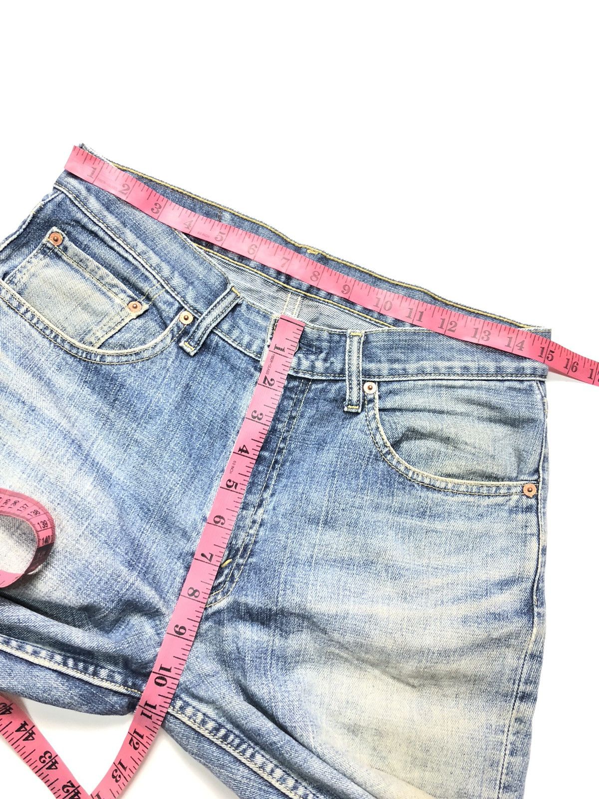 Levi's × Vintage VINTAGE 90s LEVIS 533 BLUE WASH DISTRESSED DENIM Size US 30 / EU 46 - 14 Thumbnail