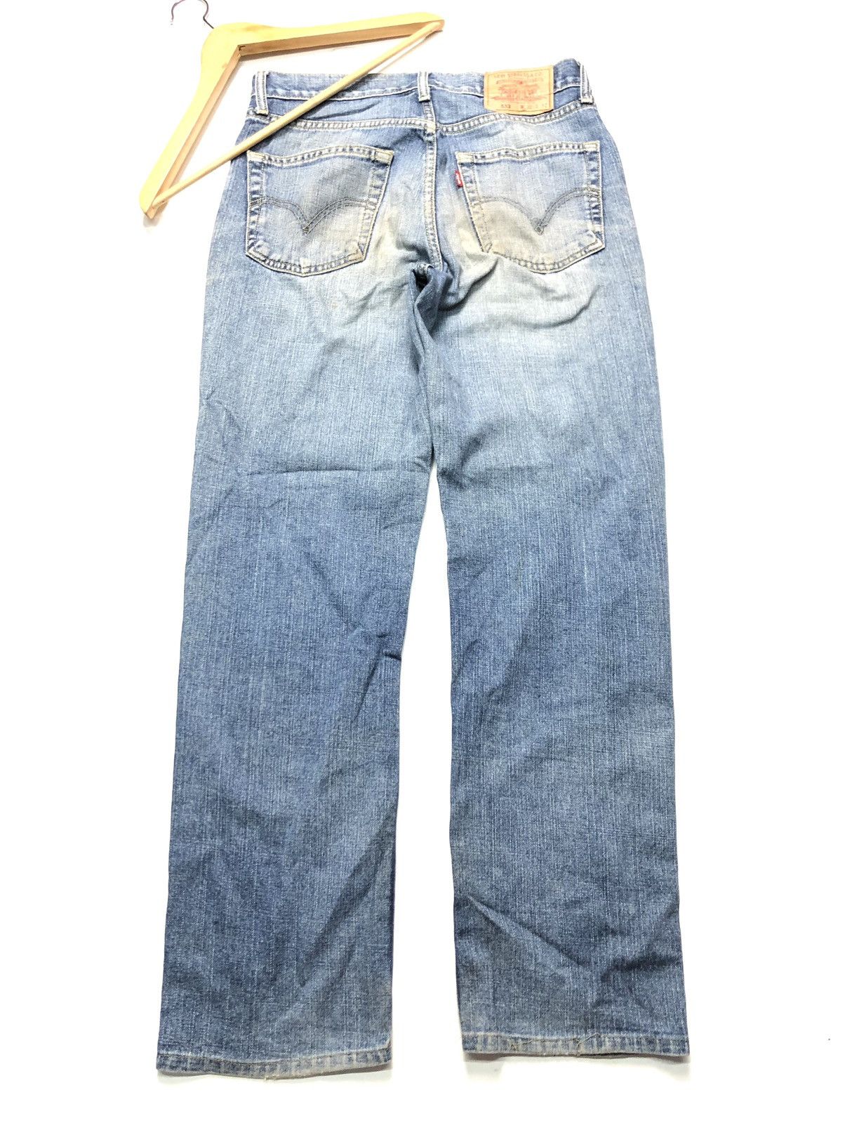 Levi's × Vintage VINTAGE 90s LEVIS 533 BLUE WASH DISTRESSED DENIM Size US 30 / EU 46 - 1 Thumbnail
