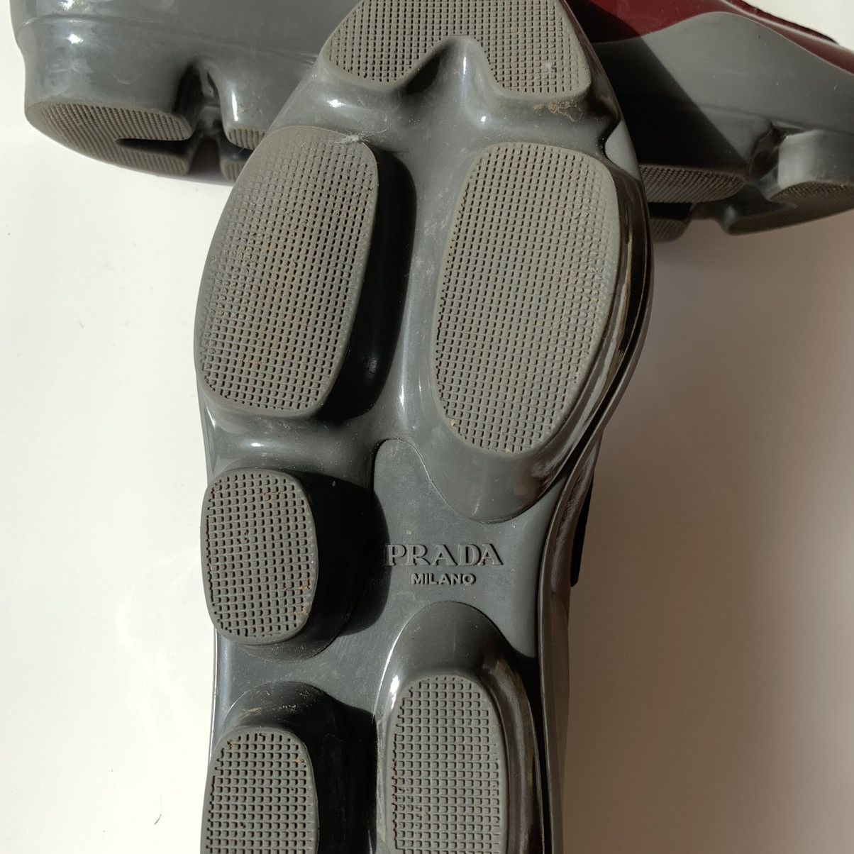 Prada Prada Penny Loafers Platforms Leather Granato / Grigio Size US 6 / IT 36 - 15 Thumbnail