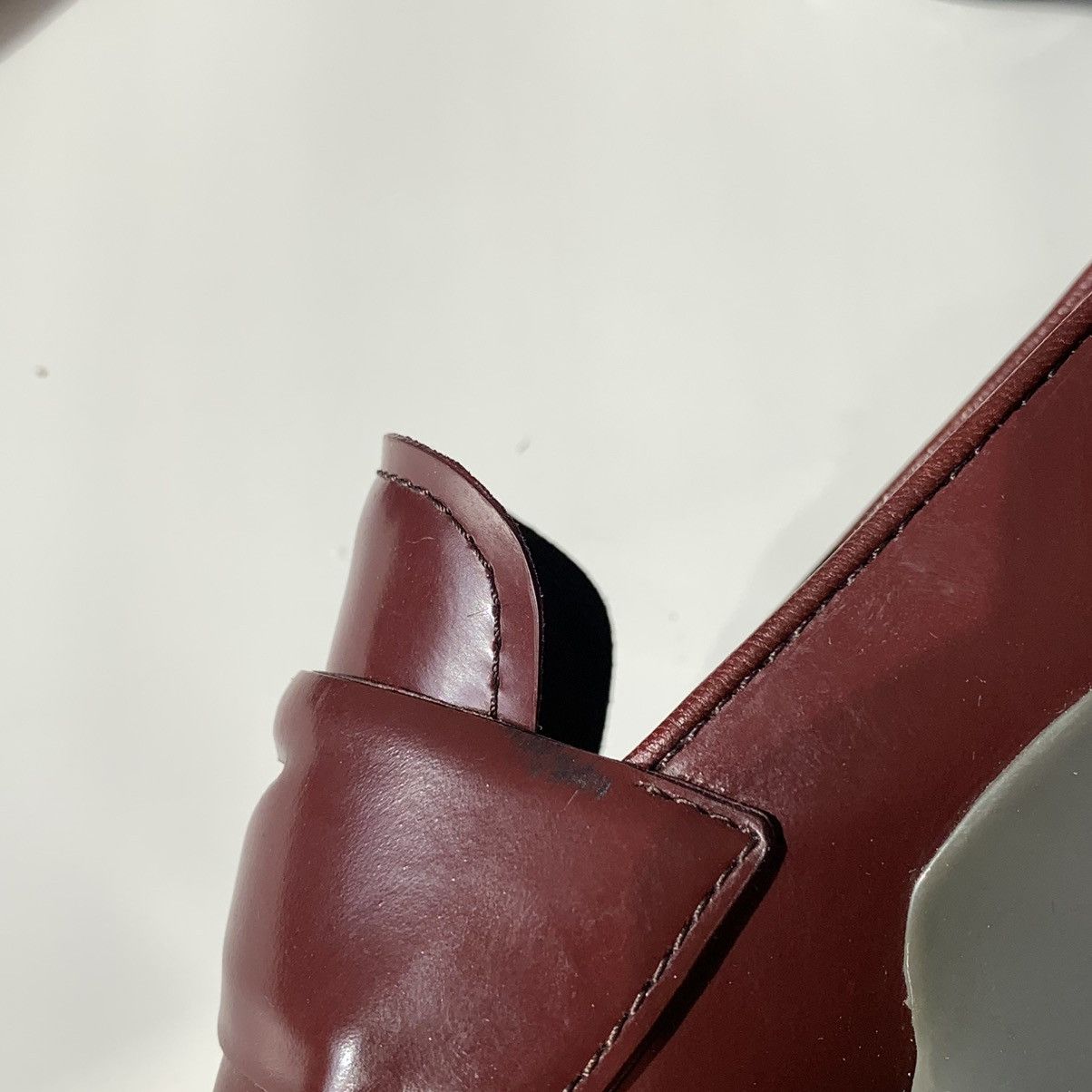 Prada Prada Penny Loafers Platforms Leather Granato / Grigio Size US 6 / IT 36 - 16 Thumbnail