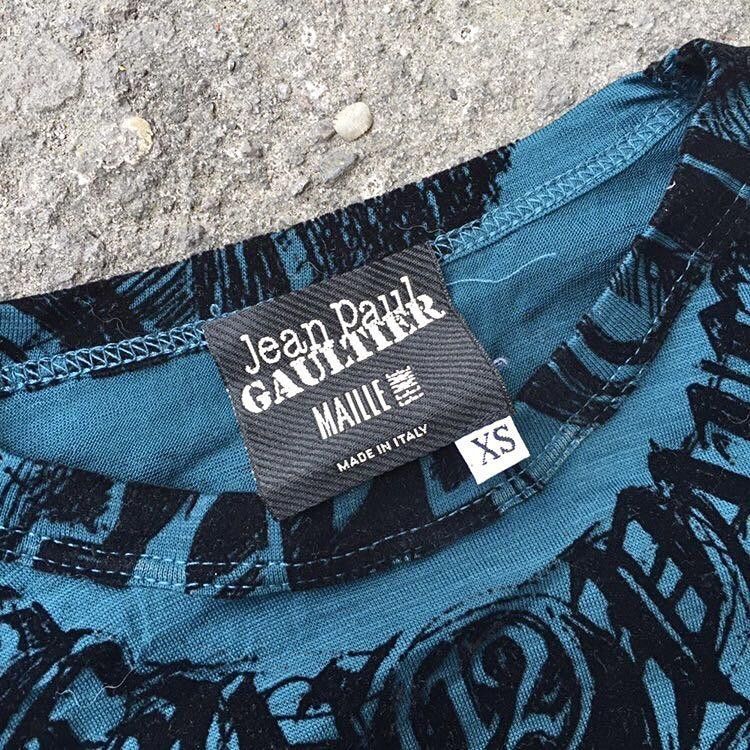Jean Paul Gaultier Vintage Jean Paul Gaultier Tattoo printed sheer top Size US XS / EU 42 / 0 - 3 Thumbnail