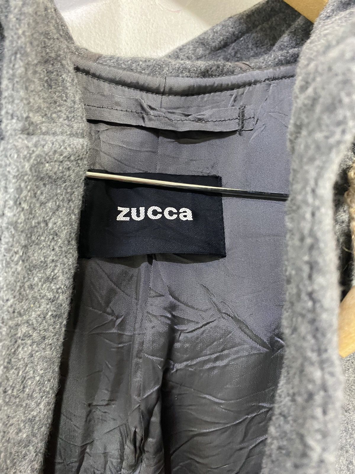 CABANE de ZUCCa × Issey Miyake Zucca Duffer Jacket Wool Design With hoodies Size US S / EU 44-46 / 1 - 3 Thumbnail