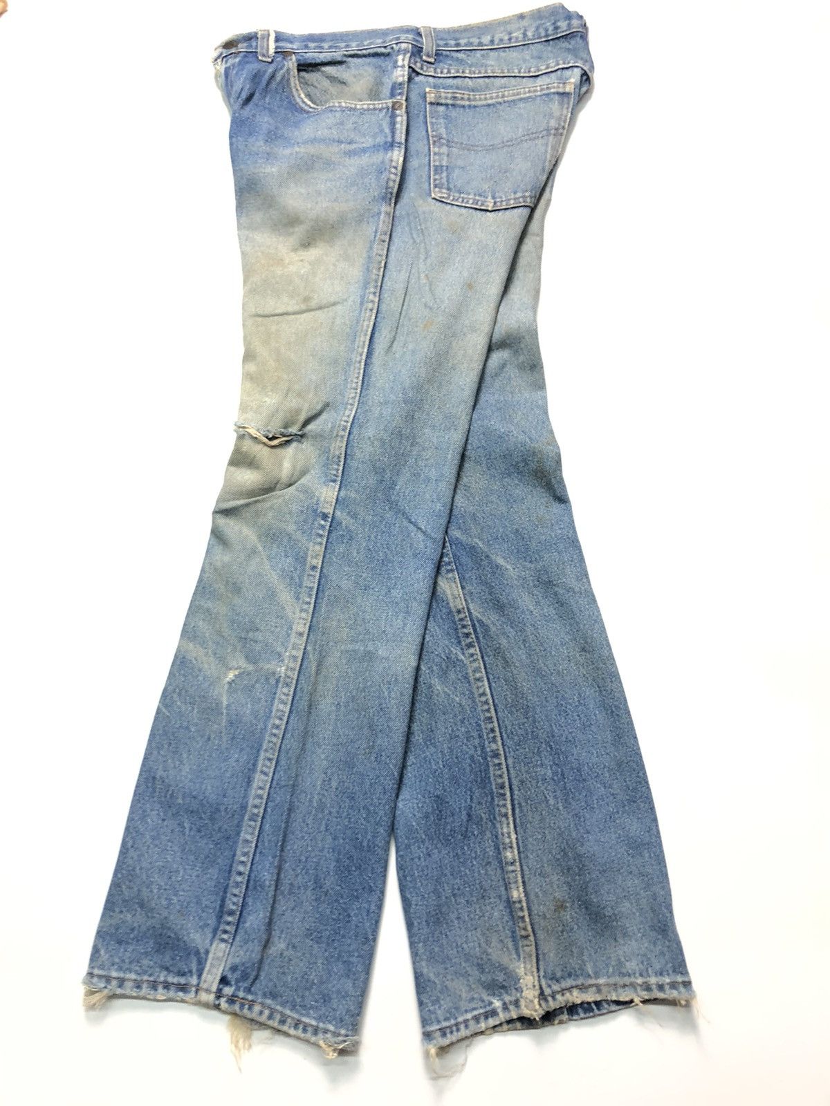 Sears × Vintage VINTAGE 80s ROEBUCK RUSTY BLUE WASH DISTRESSED DENIM USA Size US 30 / EU 46 - 11 Thumbnail