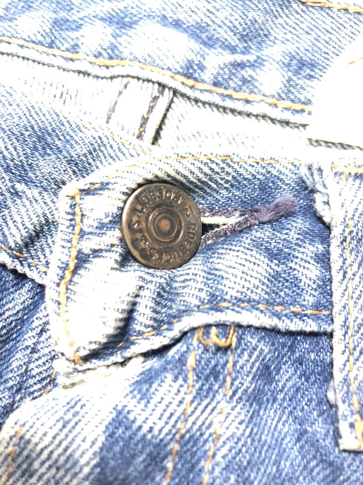 Sears × Vintage VINTAGE 80s ROEBUCK RUSTY BLUE WASH DISTRESSED DENIM USA Size US 30 / EU 46 - 7 Thumbnail