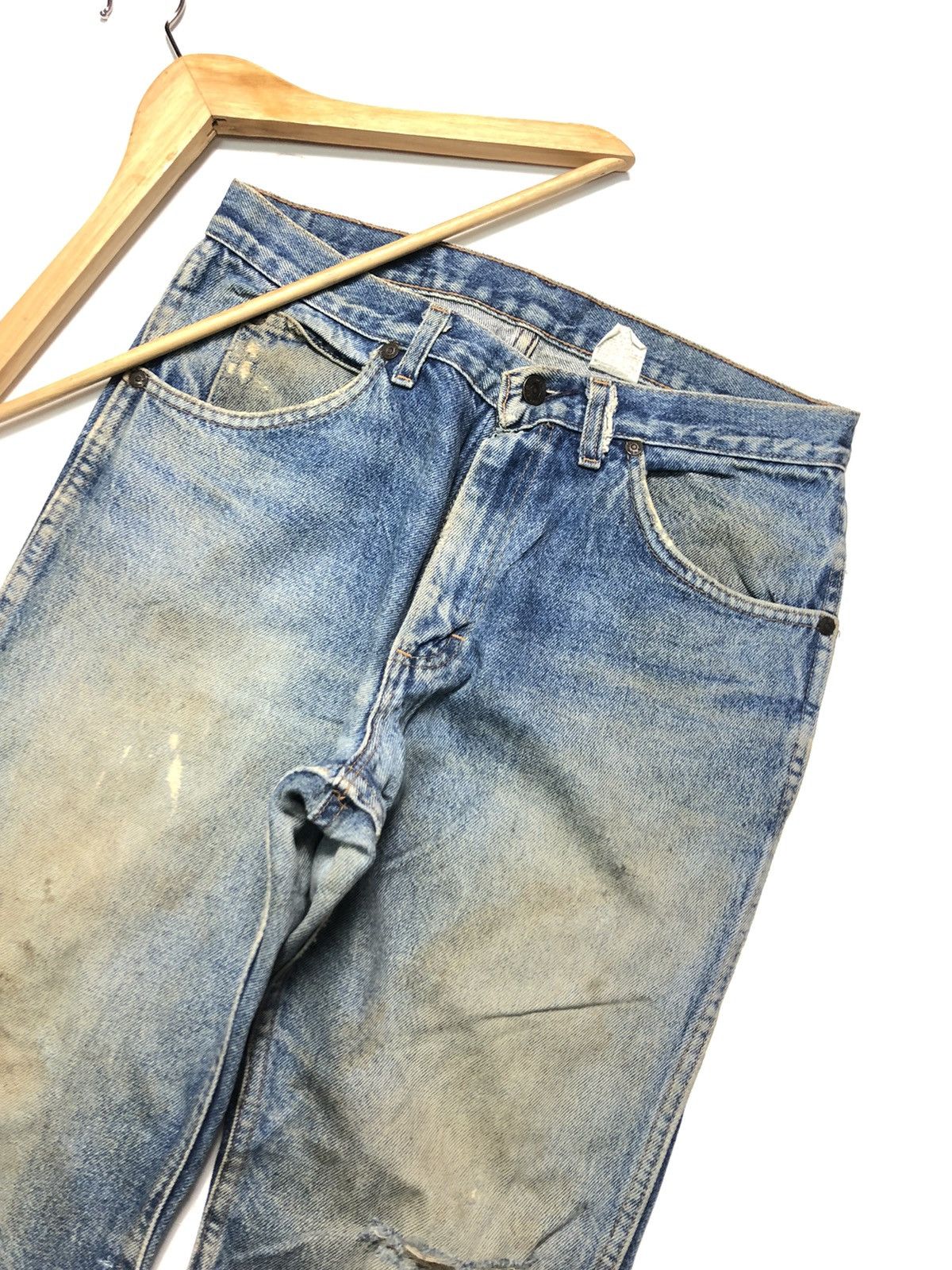 Sears × Vintage VINTAGE 80s ROEBUCK RUSTY BLUE WASH DISTRESSED DENIM USA Size US 30 / EU 46 - 6 Thumbnail
