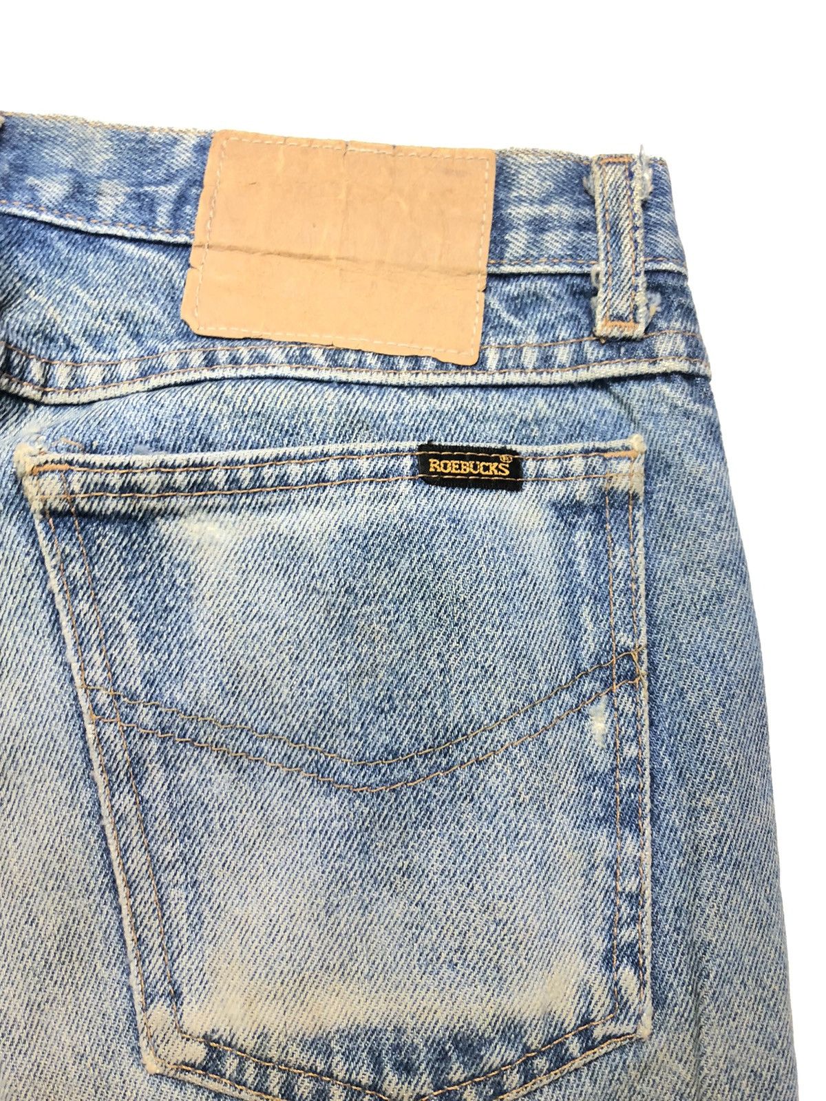 Sears × Vintage VINTAGE 80s ROEBUCK RUSTY BLUE WASH DISTRESSED DENIM USA Size US 30 / EU 46 - 3 Thumbnail