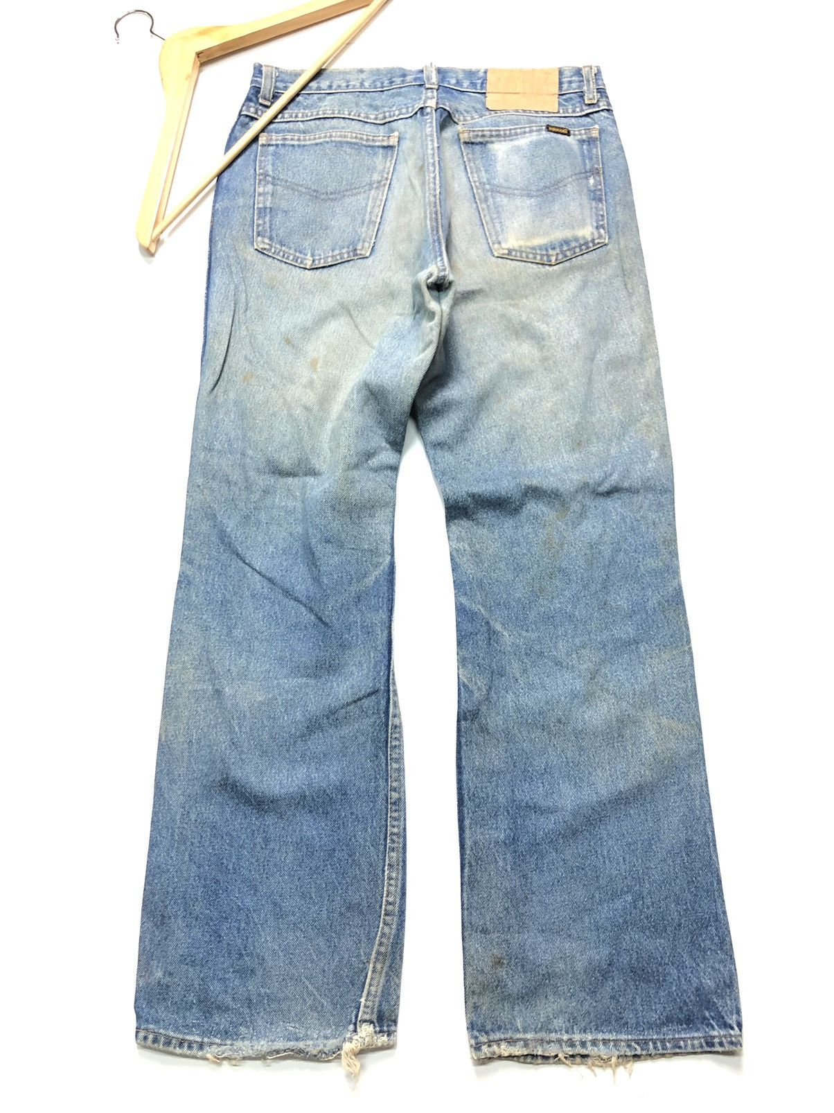 Sears × Vintage VINTAGE 80s ROEBUCK RUSTY BLUE WASH DISTRESSED DENIM USA Size US 30 / EU 46 - 1 Thumbnail
