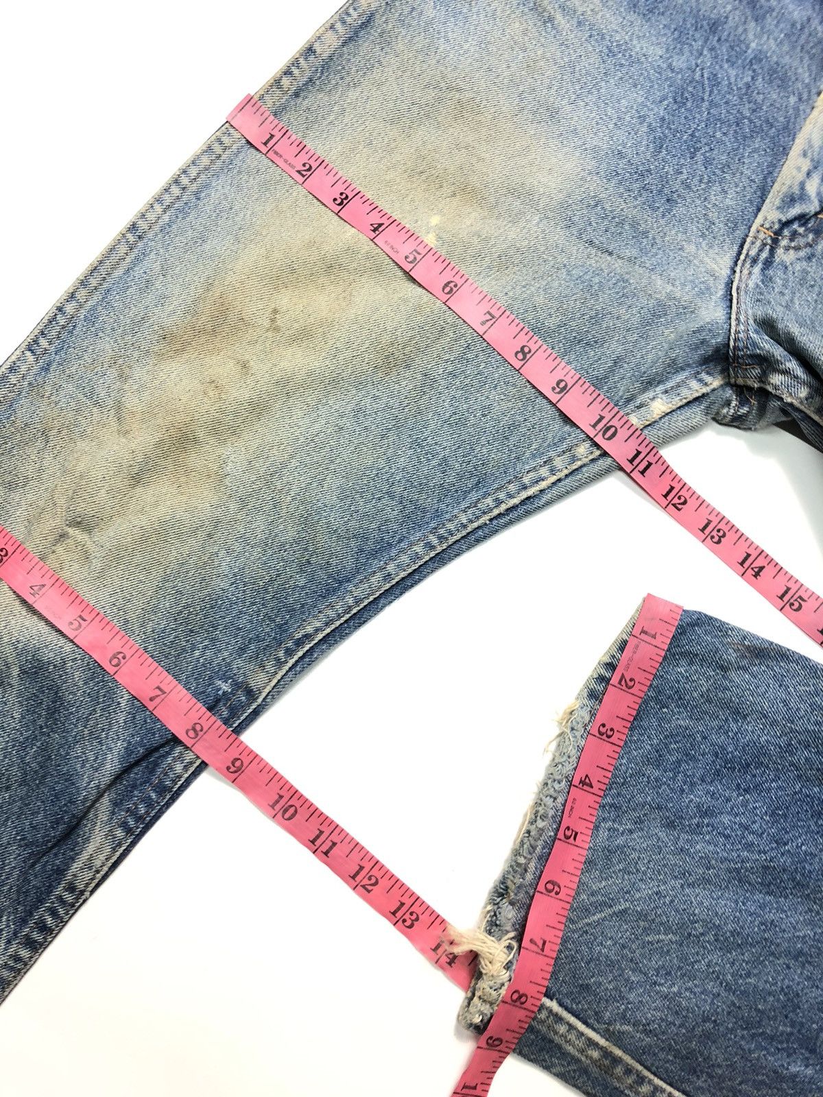 Sears × Vintage VINTAGE 80s ROEBUCK RUSTY BLUE WASH DISTRESSED DENIM USA Size US 30 / EU 46 - 15 Thumbnail
