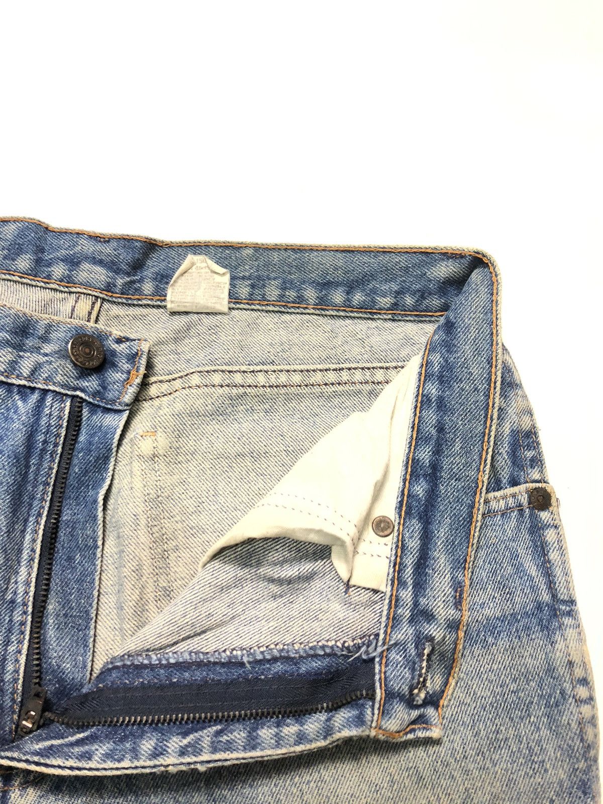 Sears × Vintage VINTAGE 80s ROEBUCK RUSTY BLUE WASH DISTRESSED DENIM USA Size US 30 / EU 46 - 8 Thumbnail
