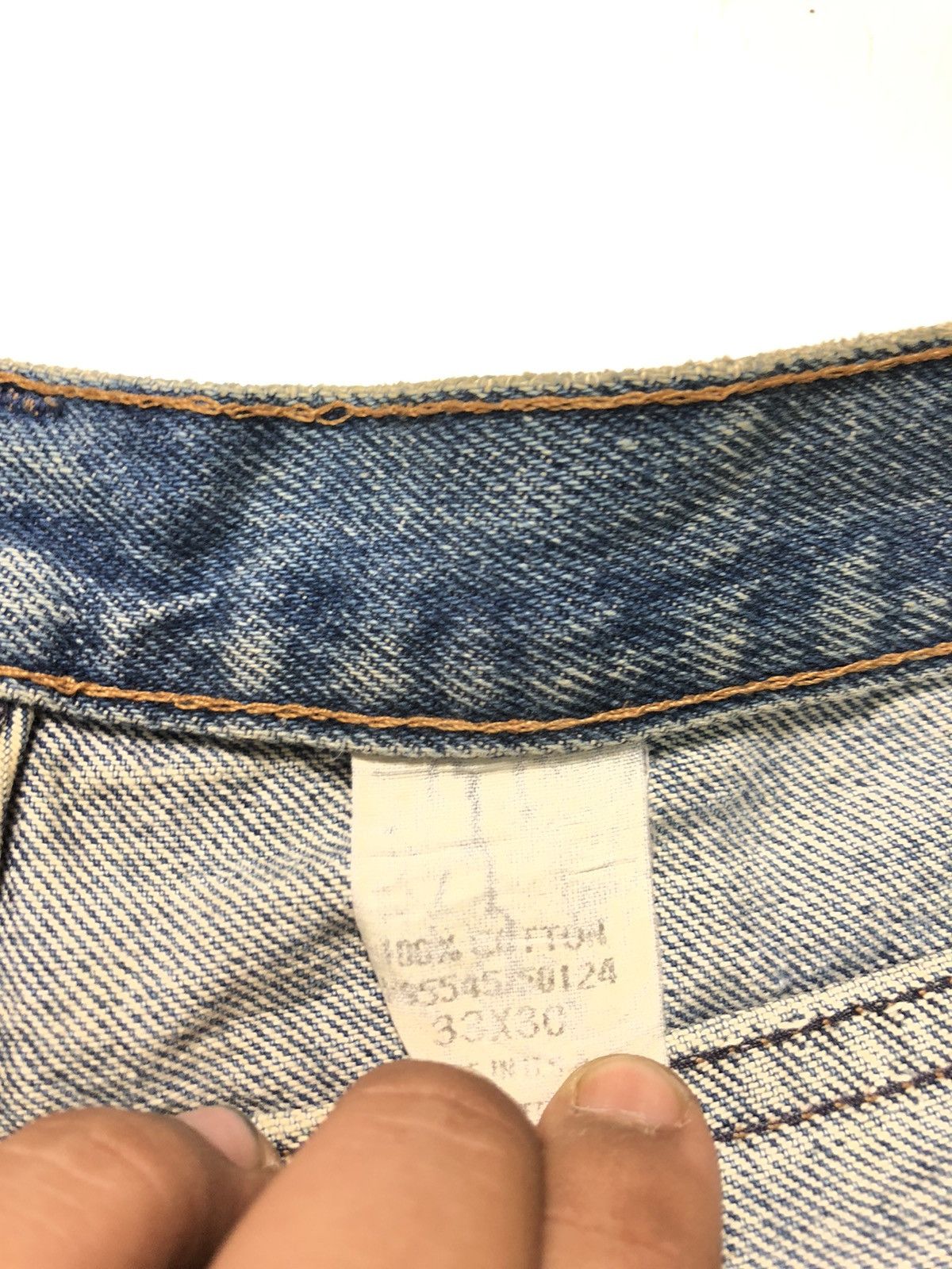 Sears × Vintage VINTAGE 80s ROEBUCK RUSTY BLUE WASH DISTRESSED DENIM USA Size US 30 / EU 46 - 9 Thumbnail