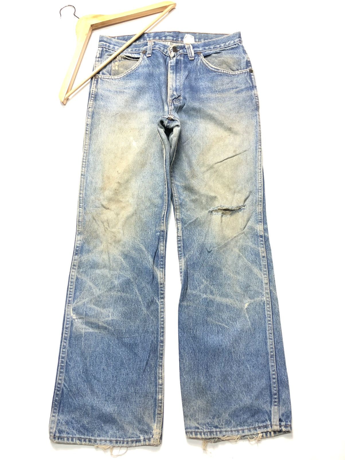 Sears × Vintage VINTAGE 80s ROEBUCK RUSTY BLUE WASH DISTRESSED DENIM USA Size US 30 / EU 46 - 5 Thumbnail
