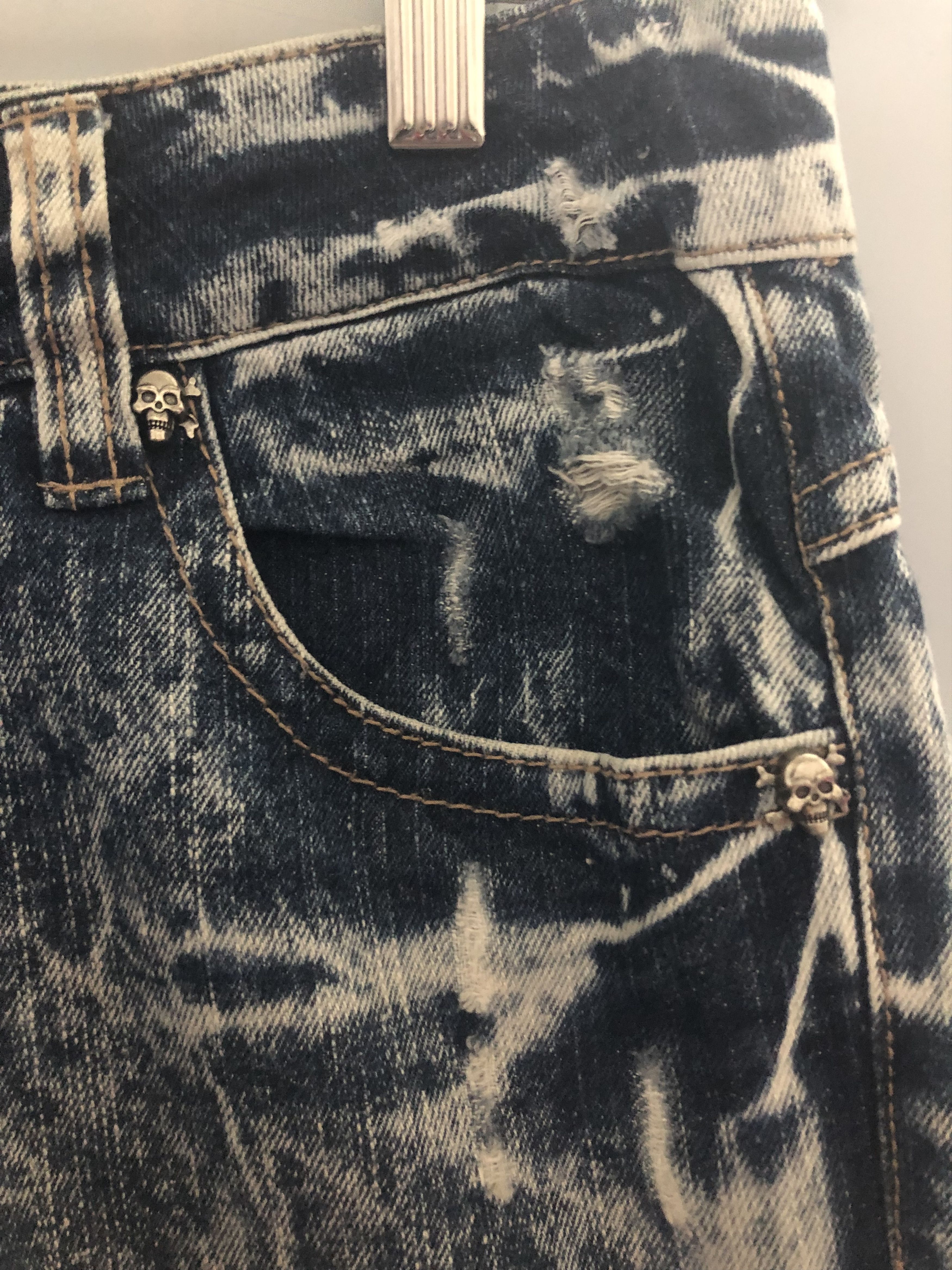Japanese Brand × Seditionaries Vestiamo Acid Wash Short Rise Patchwork Denim Pants Size US 32 / EU 48 - 8 Thumbnail