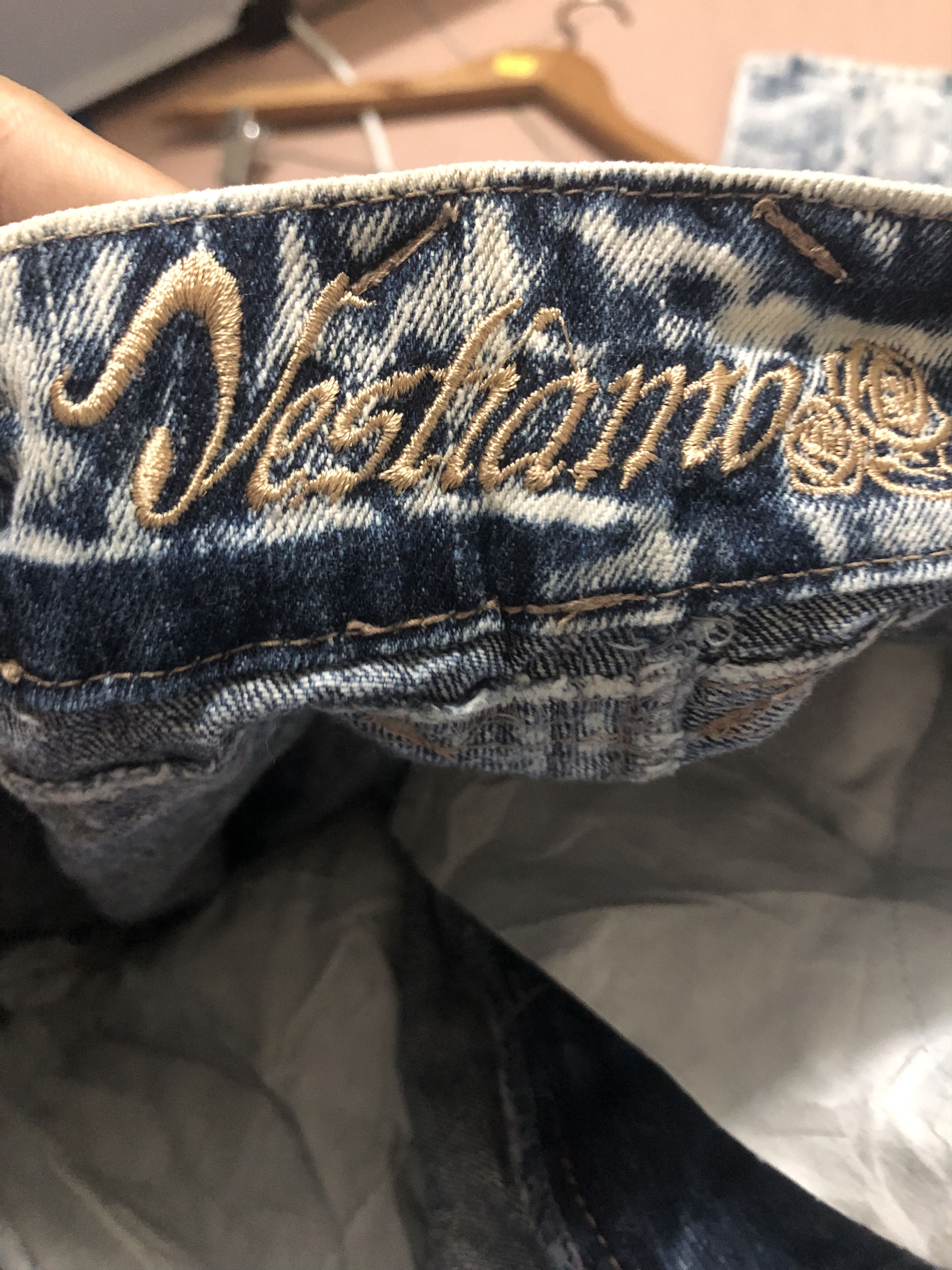 Japanese Brand × Seditionaries Vestiamo Acid Wash Short Rise Patchwork Denim Pants Size US 32 / EU 48 - 9 Thumbnail