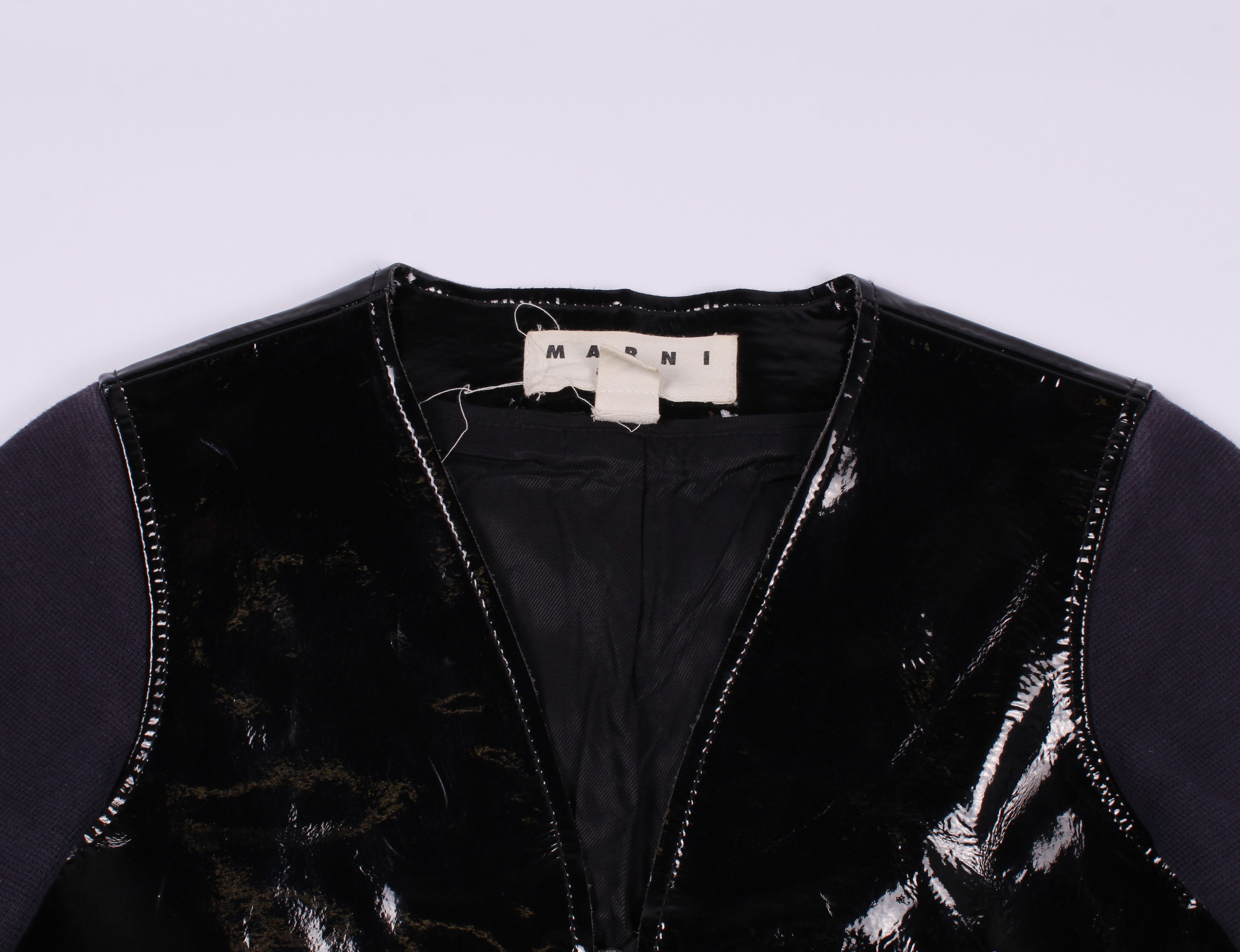 H&M × Marni Marni x H&M Leather Jacket Size M / US 6-8 / IT 42-44 - 3 Thumbnail