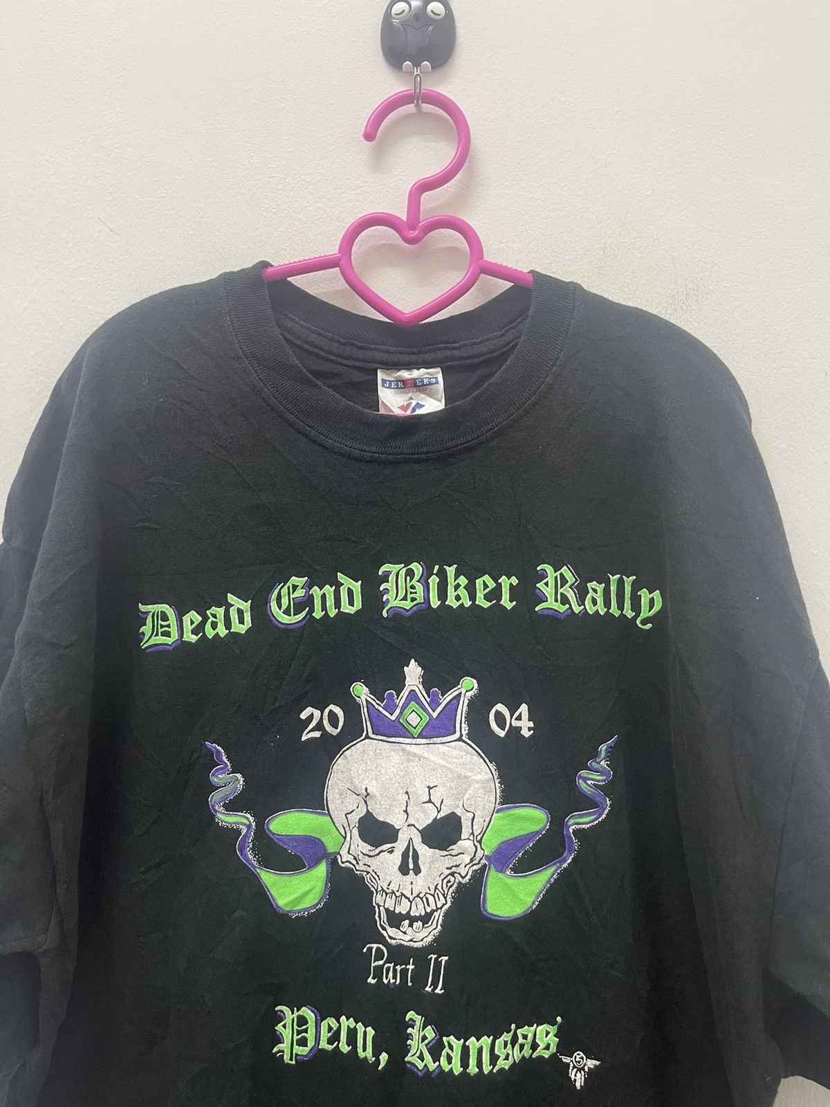 Harley Davidson Rare Vintage DEAD END BIKER RALLY 2004 Tee Size US XL / EU 56 / 4 - 4 Thumbnail