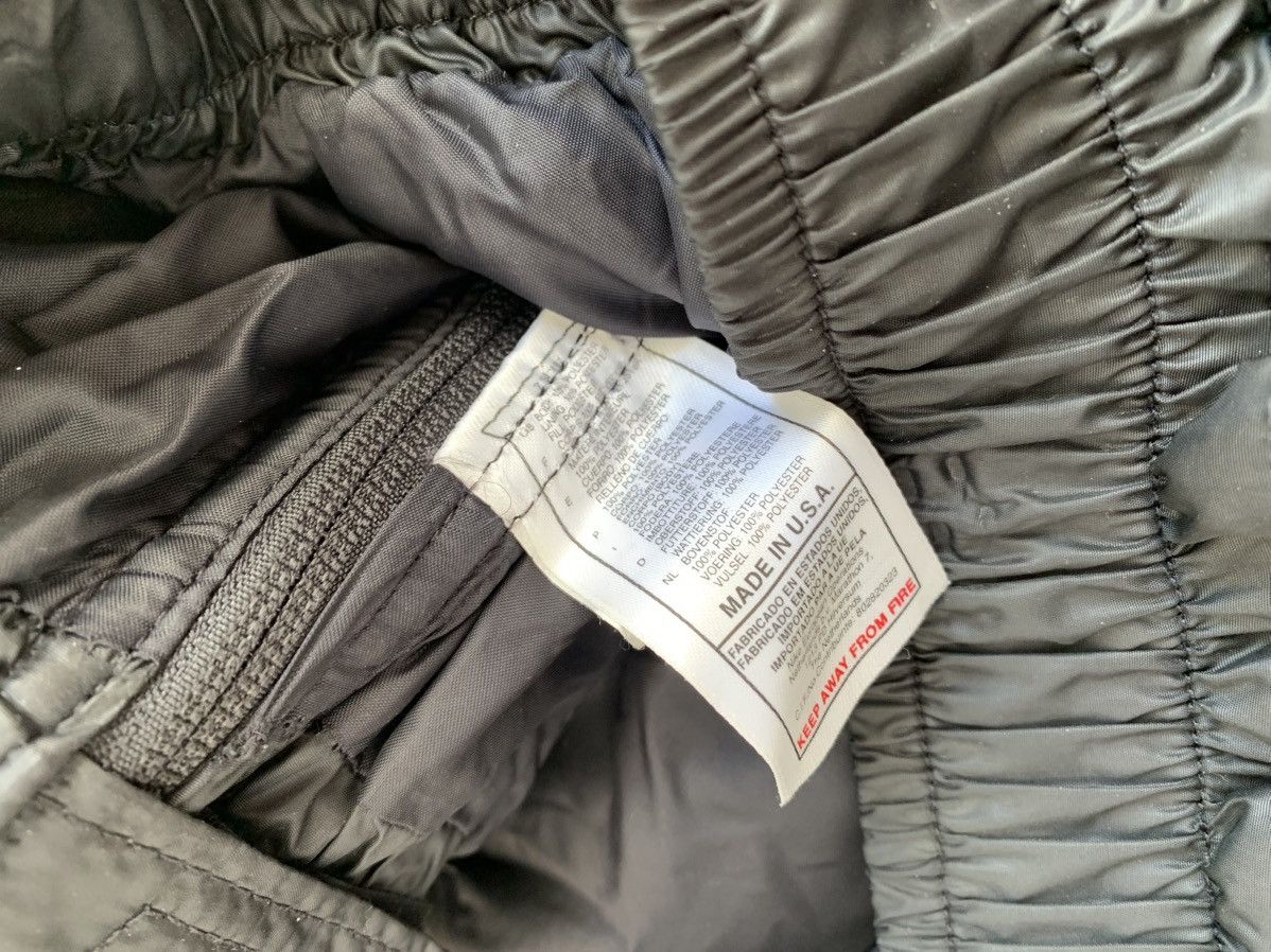 Nike × Vintage RARE Vintage 90s Nike Black Puffer Track Pants Swoosh Size US 35 - 7 Thumbnail