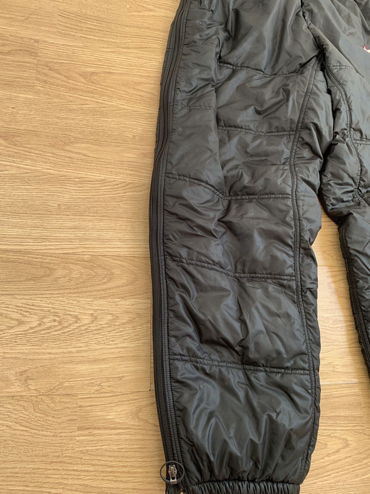 Nike × Vintage RARE Vintage 90s Nike Black Puffer Track Pants Swoosh Size US 35 - 5 Thumbnail